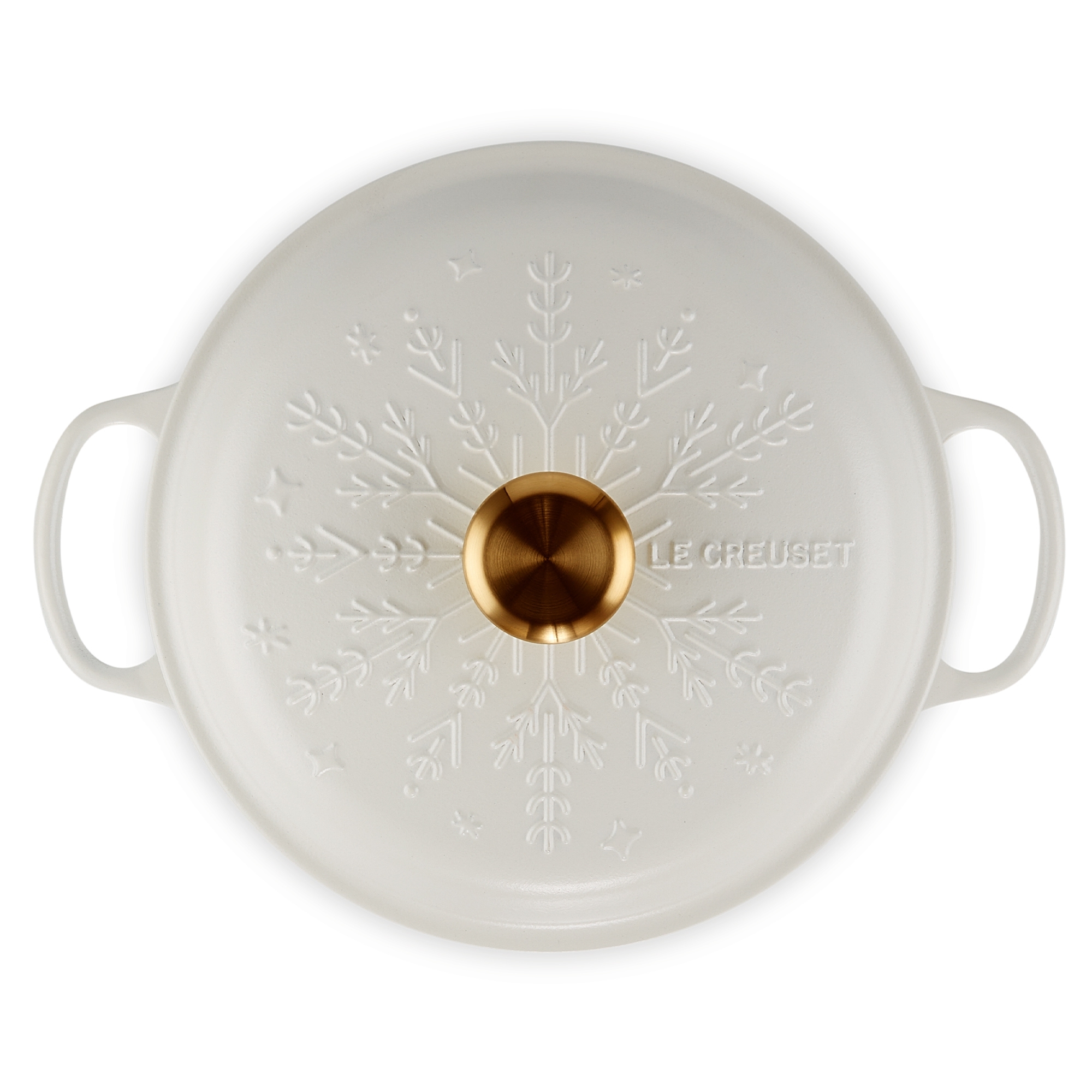 Le Creuset - Gourmet-Profitopf Schneeflocke mit Goldknopf 26 cm Le Creuset - Gourmet-Profitopf Schneeflocke mit Goldknopf 26 cm