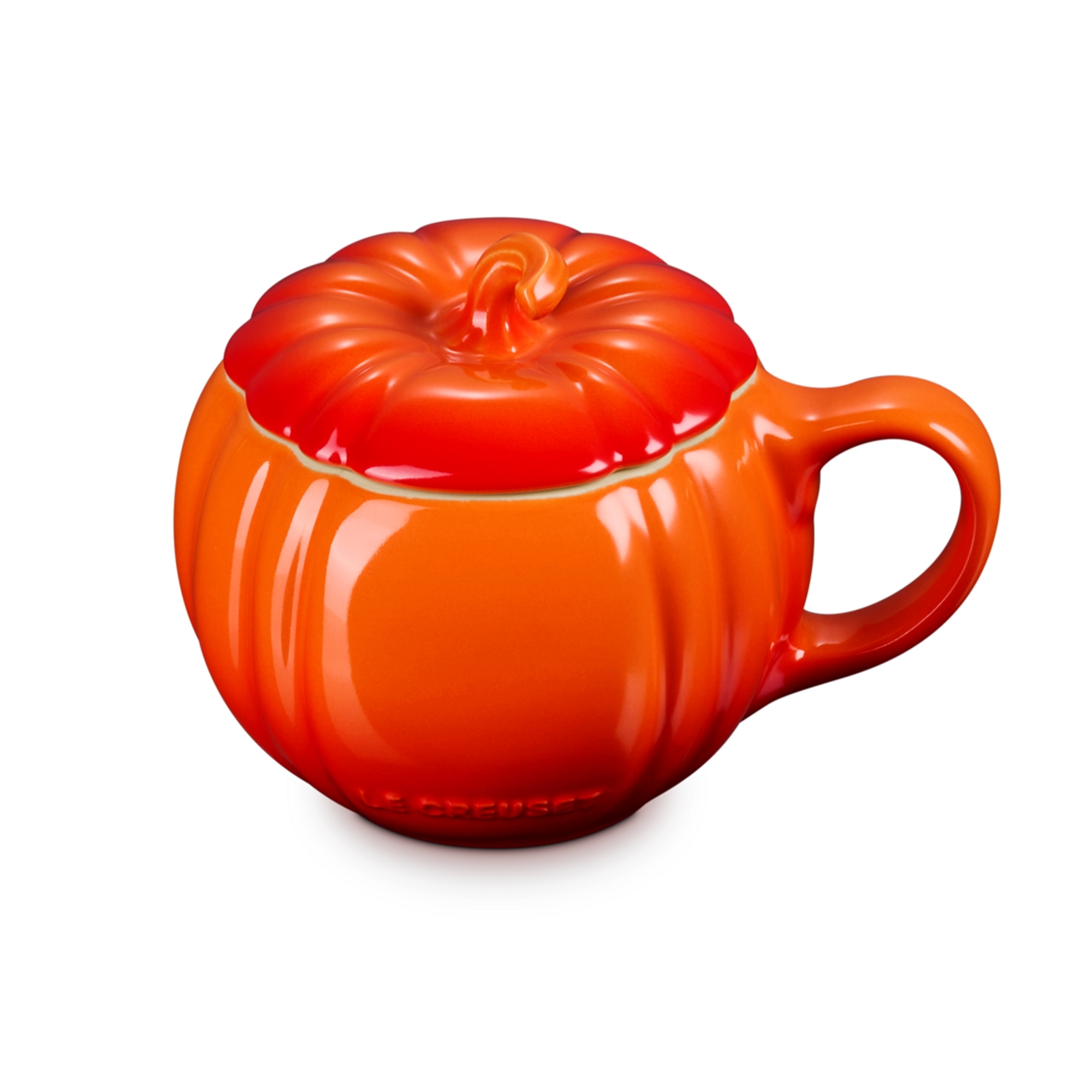 Le Creuset - Pumpkin Mug with lid 400 ml - Ofenrot