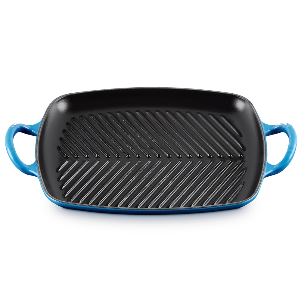 Le Creuset - Flache rechteckige Grillplatte 30 cm