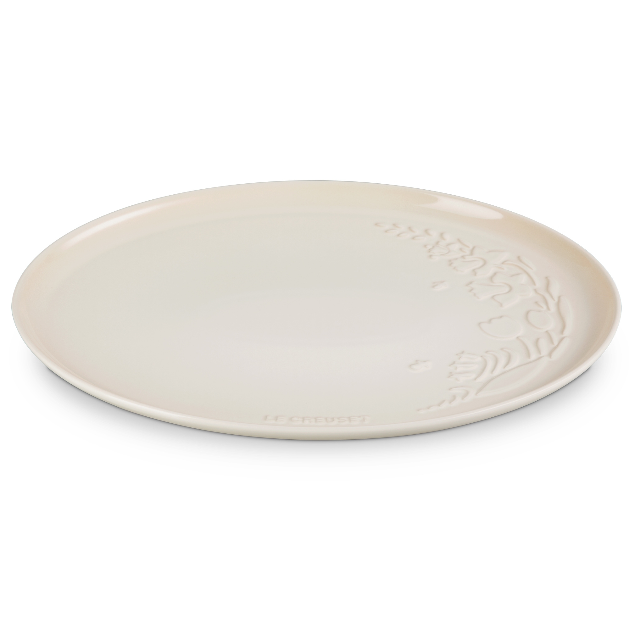 Le Creuset - Ovale Servierplatte Jardin - 36 cm - oval - Meringue