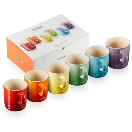Le Creuset - Mug 100 ml - Set of 6 Rainbow Le Creuset - Mug 100 ml - Set of 6 Rainbow