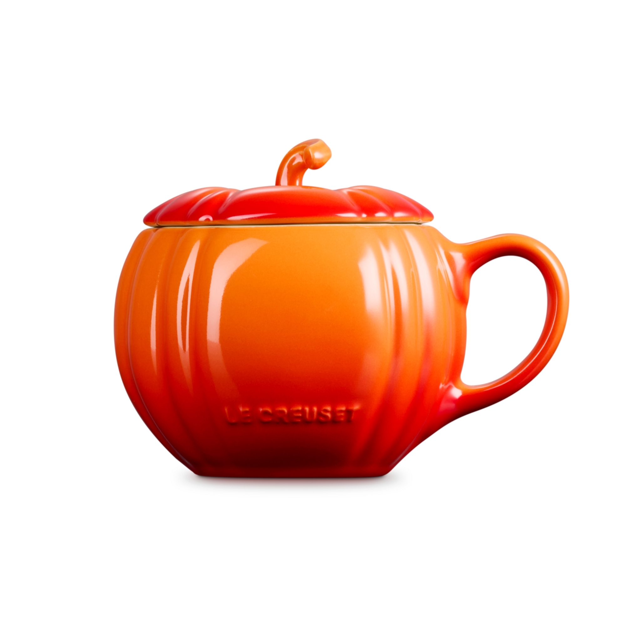 Le Creuset - Pumpkin Mug with lid 400 ml - Ofenrot