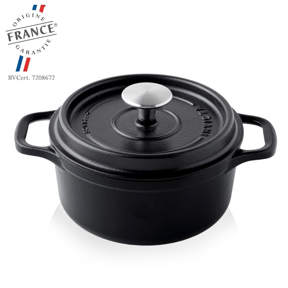 Invicta - Round Casserole - Cast Iron black