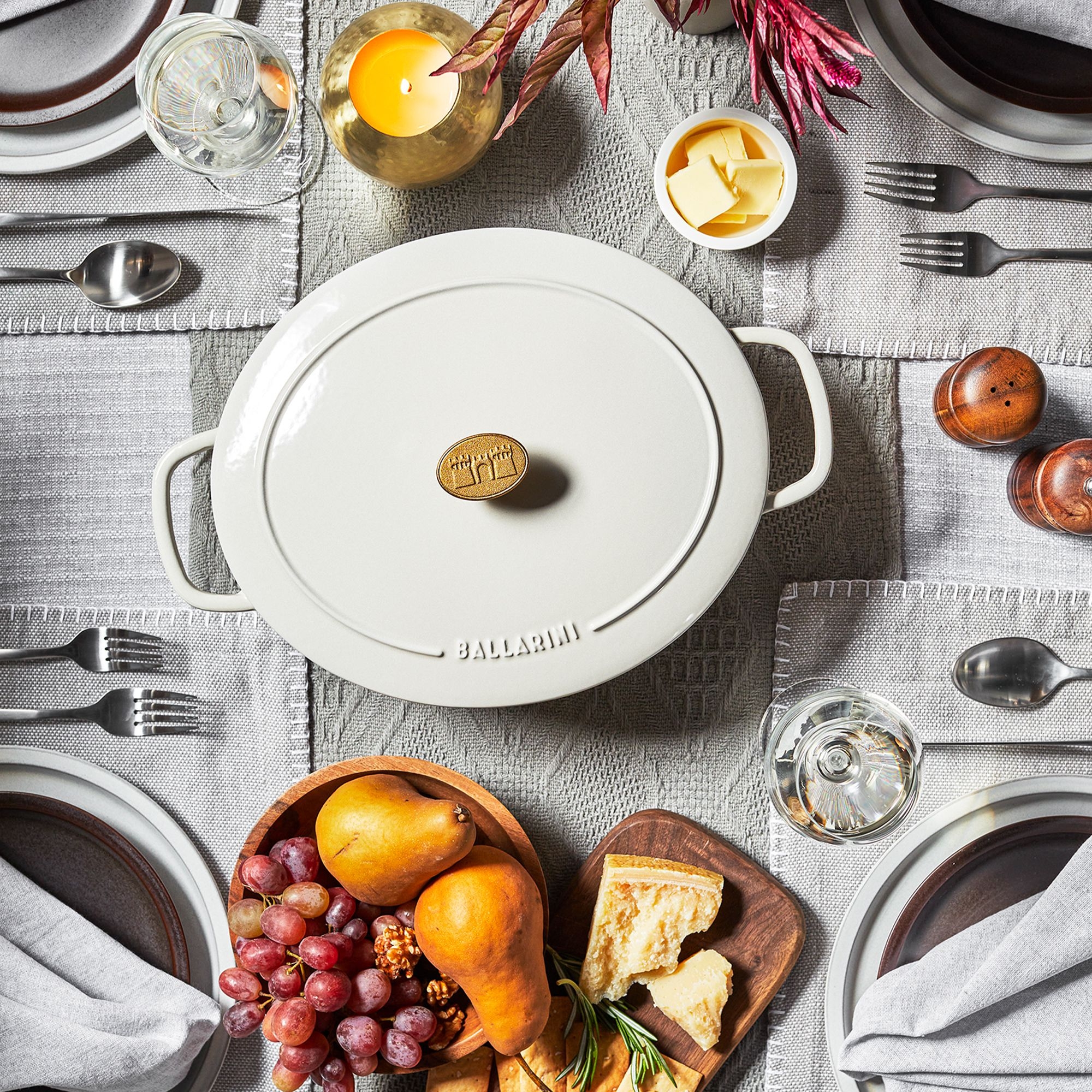 BALLARINI - Cocotte | Bellamonte | oval | 31 cm | Elfenbein