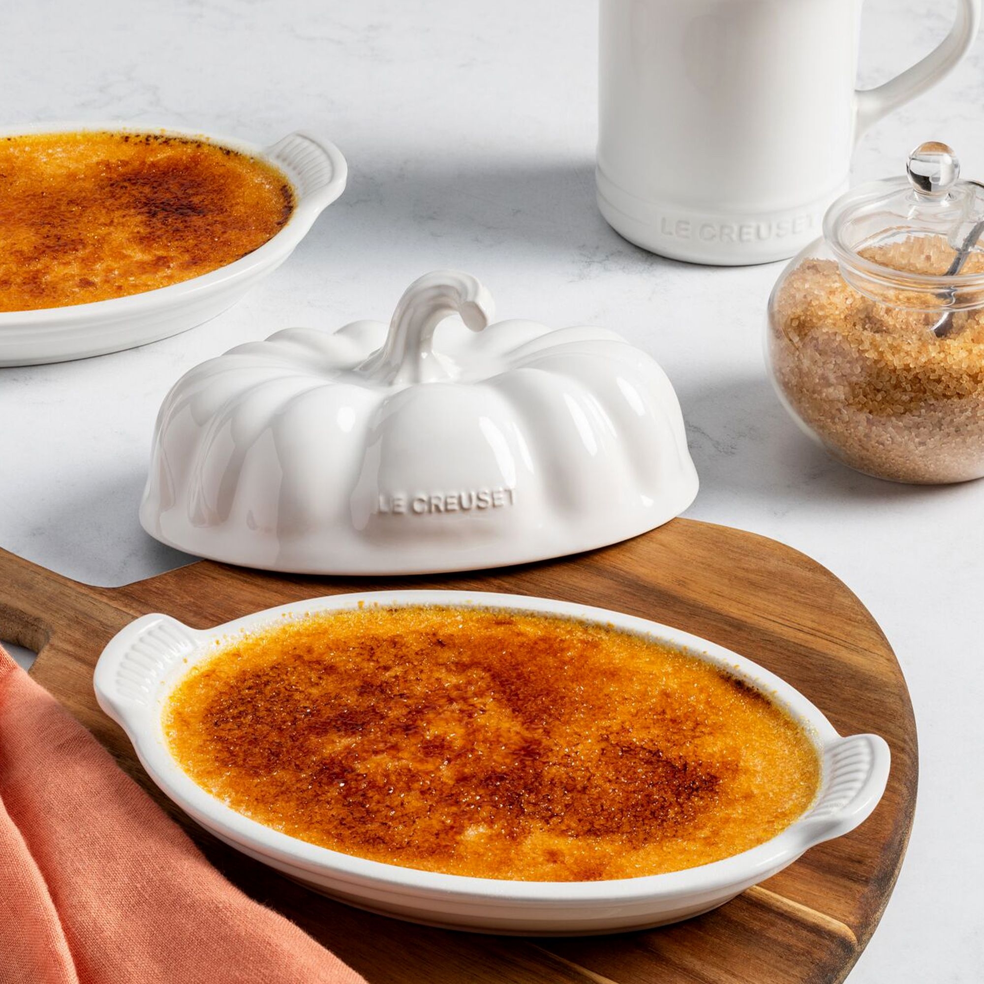 Le Creuset - Pumpkin Butter Dish | White