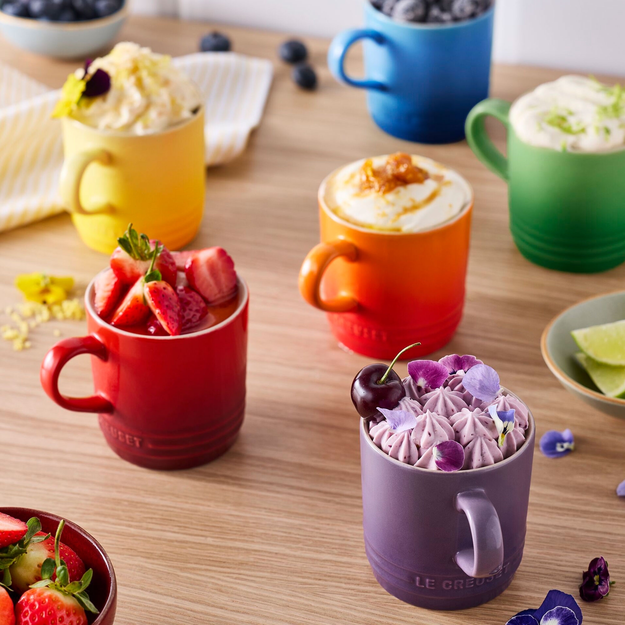 Le Creuset - Mug 350 ml - Set of 6 Rainbow Le Creuset - Mug 350 ml - Set of 6 Rainbow