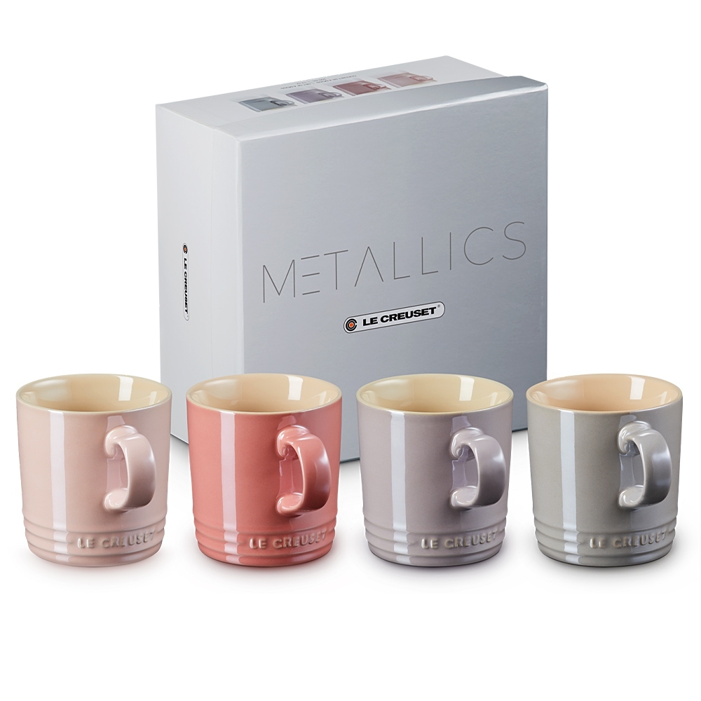 Le Creuset - Becher 350 ml - 4er Set Metallics Rosé Le Creuset - Becher 350 ml - 4er Set Metallics Rosé