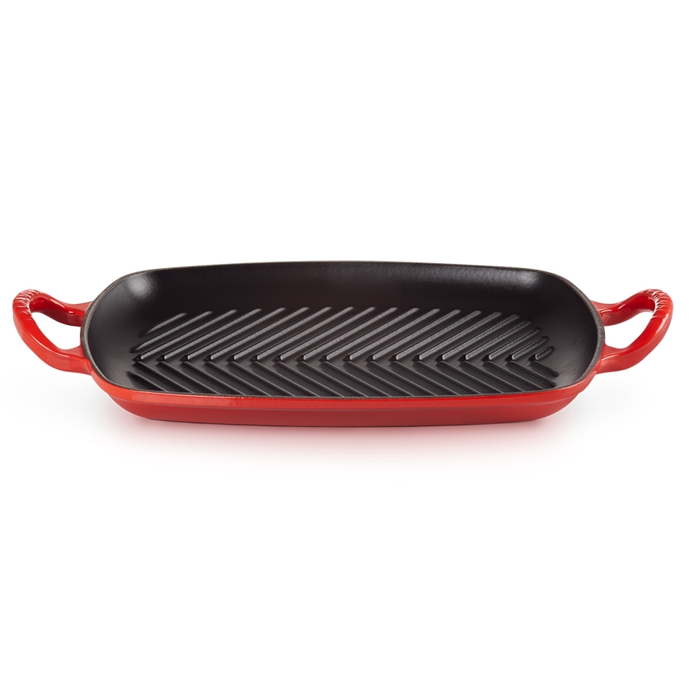 Le Creuset - Flache rechteckige Grillplatte 30 cm