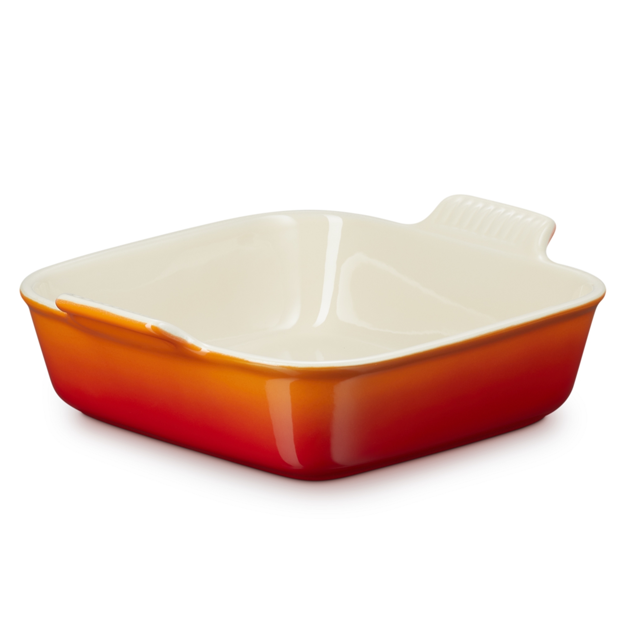 Quadratische Le Creuset Auflaufform 23 cm in Ofenrot