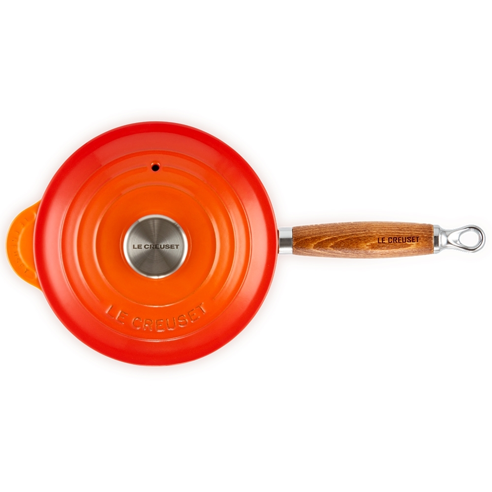 Le Creuset - Stielkasserole Holzgriff 18 cm Le Creuset - Stielkasserole Holzgriff 18 cm