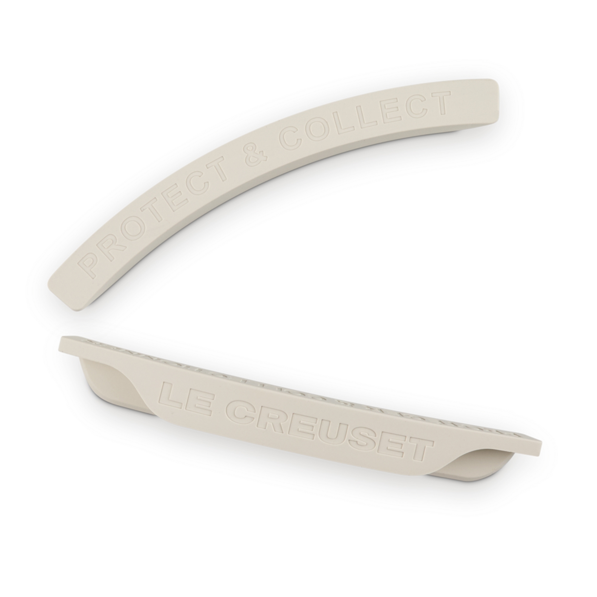 Le Creuset - Set of 2 silicone stacking protectors - Meringue