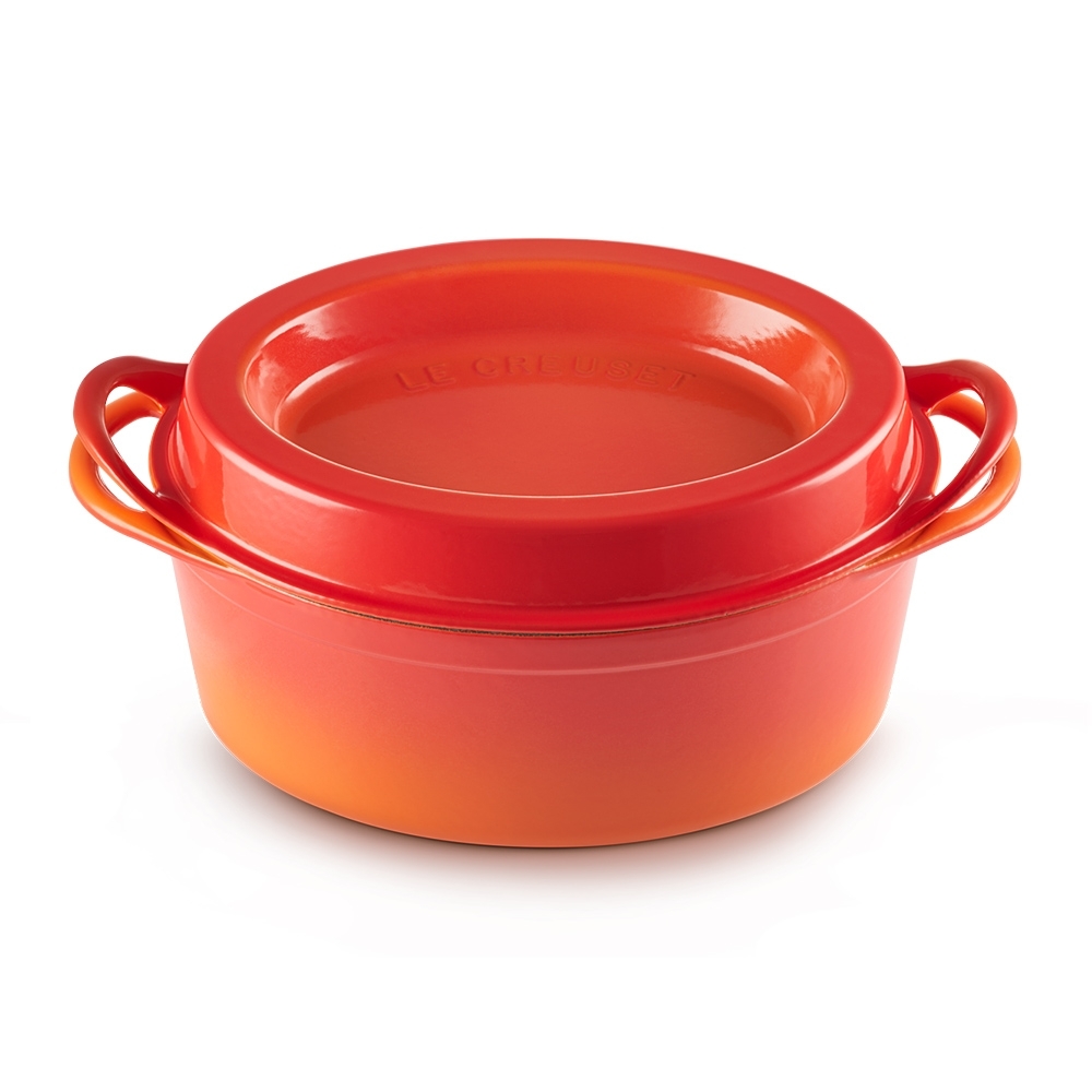 Le Creuset - Saftbräter Doufeu Oval 30 cm - Ofenrot