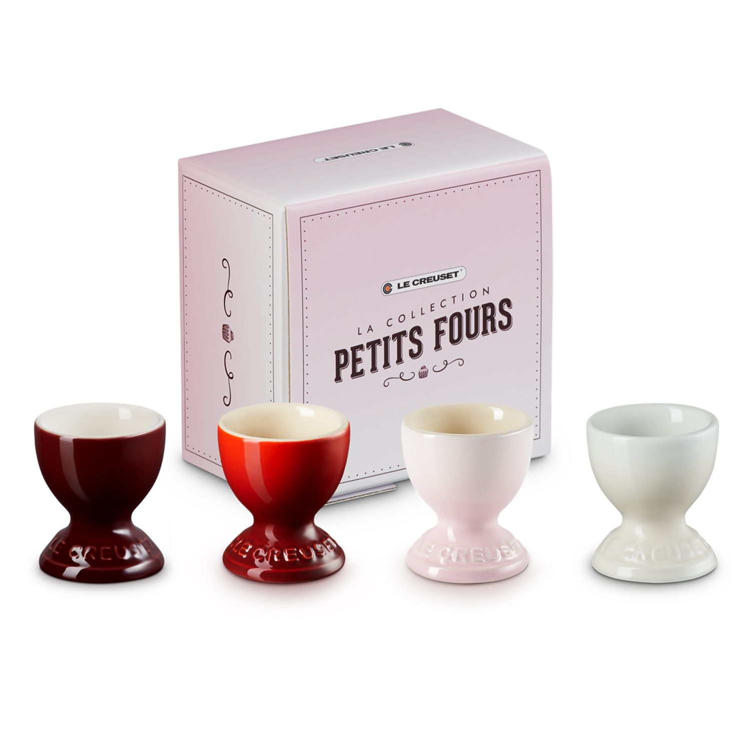 Le Creuset - Set of 4 egg cups - Petits Fours Le Creuset - Set of 4 egg cups - Petits Fours