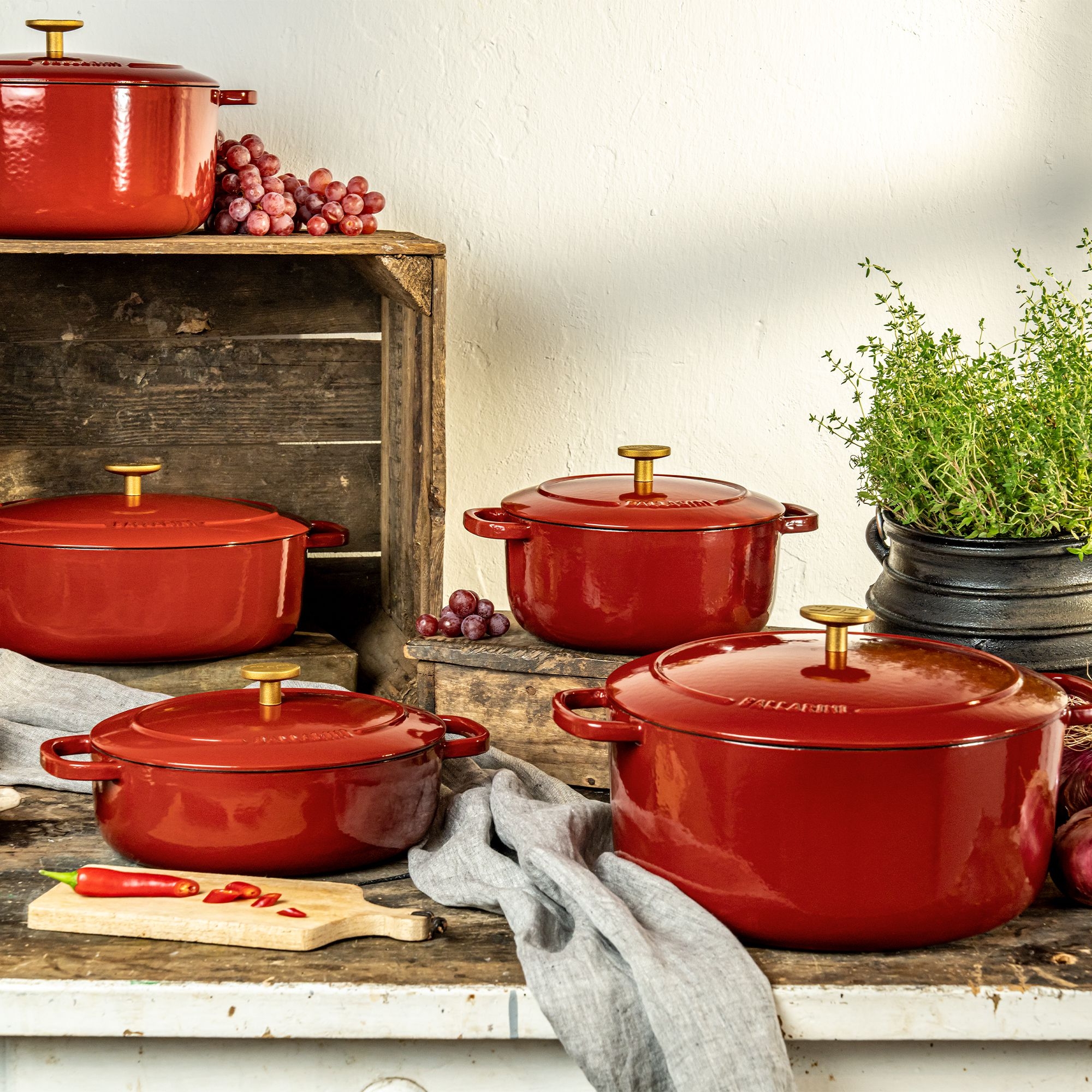 BALLARINI - Cocotte | Bellamonte | rund | 24 cm | Rot