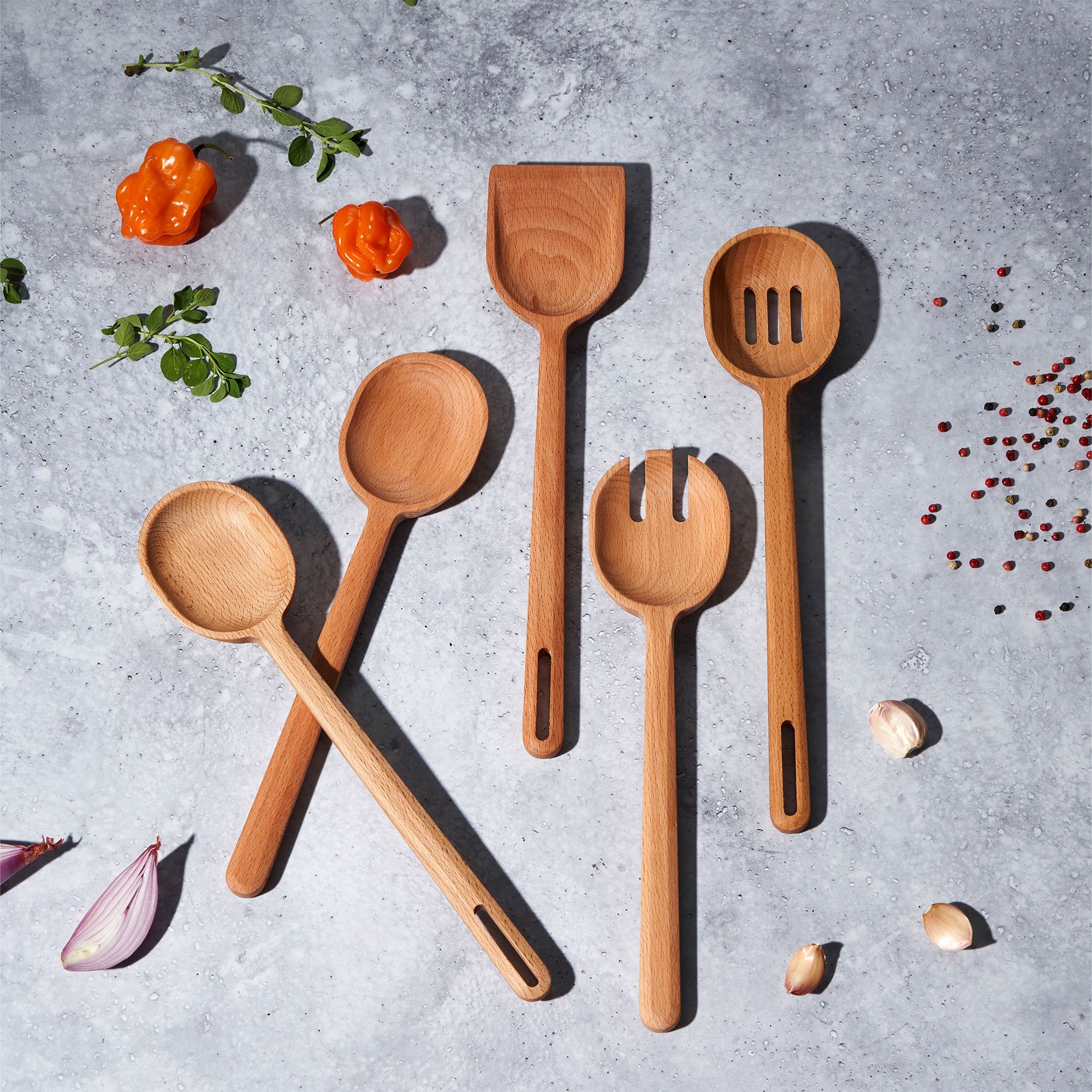 Le Creuset - Schaumlöffel Signature aus Holz | 30 cm