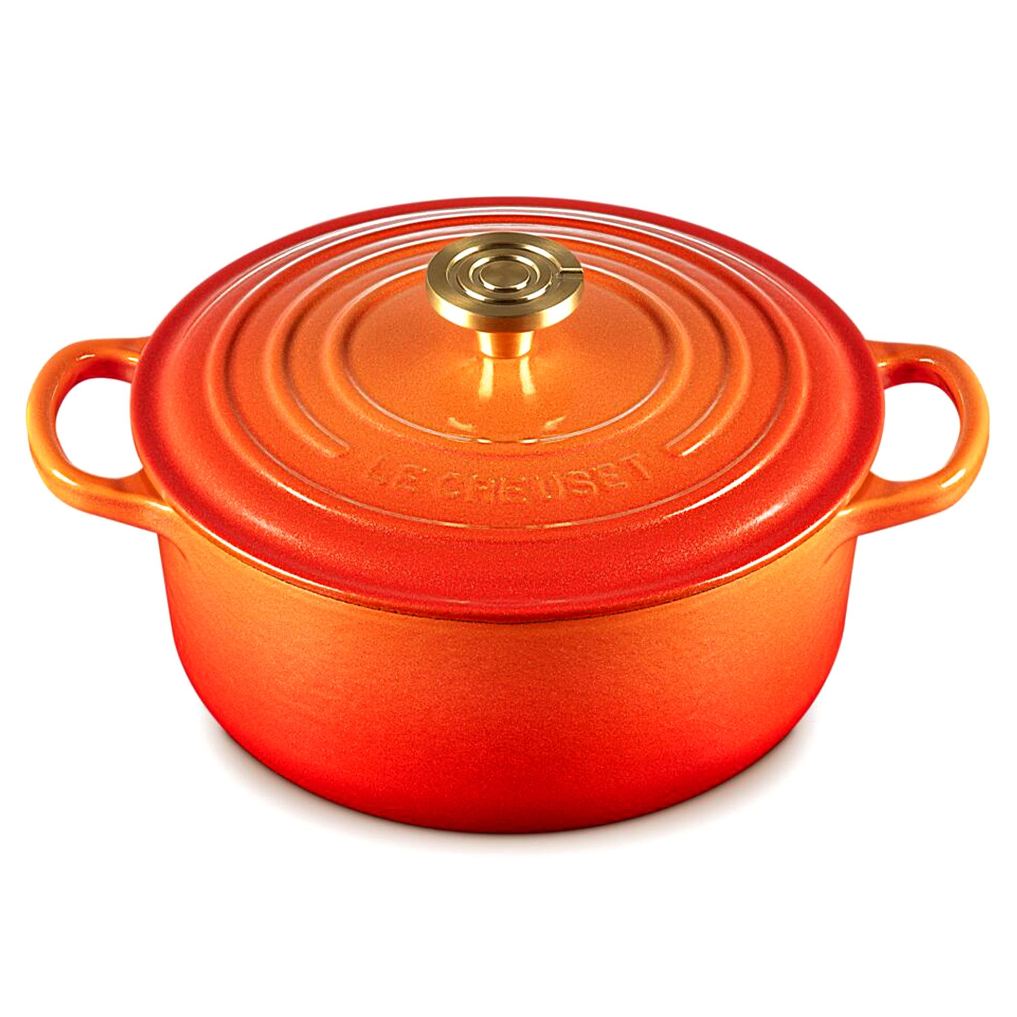Le Creuset - Signature Bräter Rund 20 cm - FLAMME DORÉE Le Creuset - Signature Bräter Rund 20 cm - FLAMME DORÉE