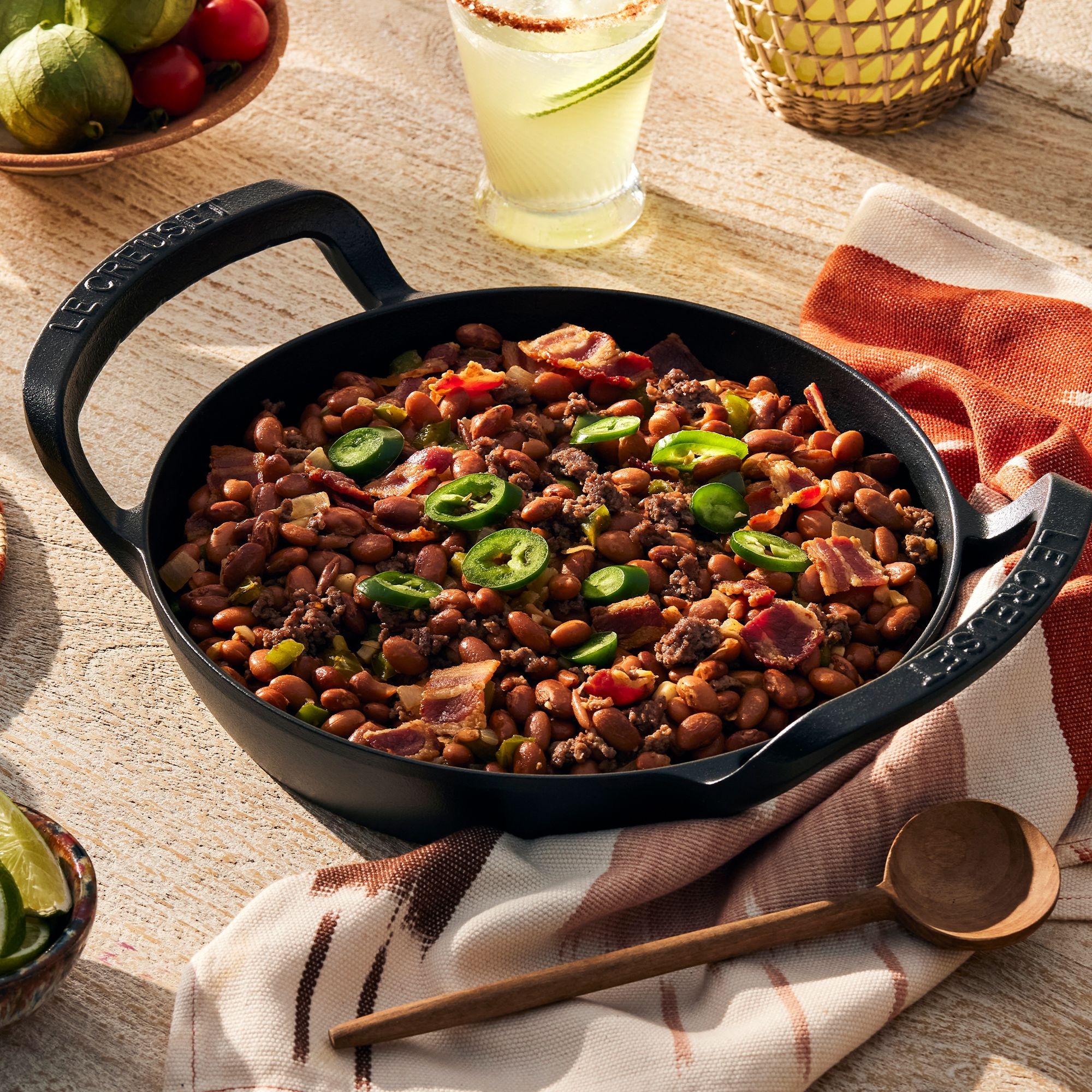 Le Creuset - Grillpfanne rund 28 cm - schwarz matt - BBQ Outdoor