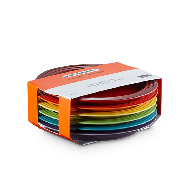 Le Creuset - 6er-Set Frühstücksteller Rainbow III