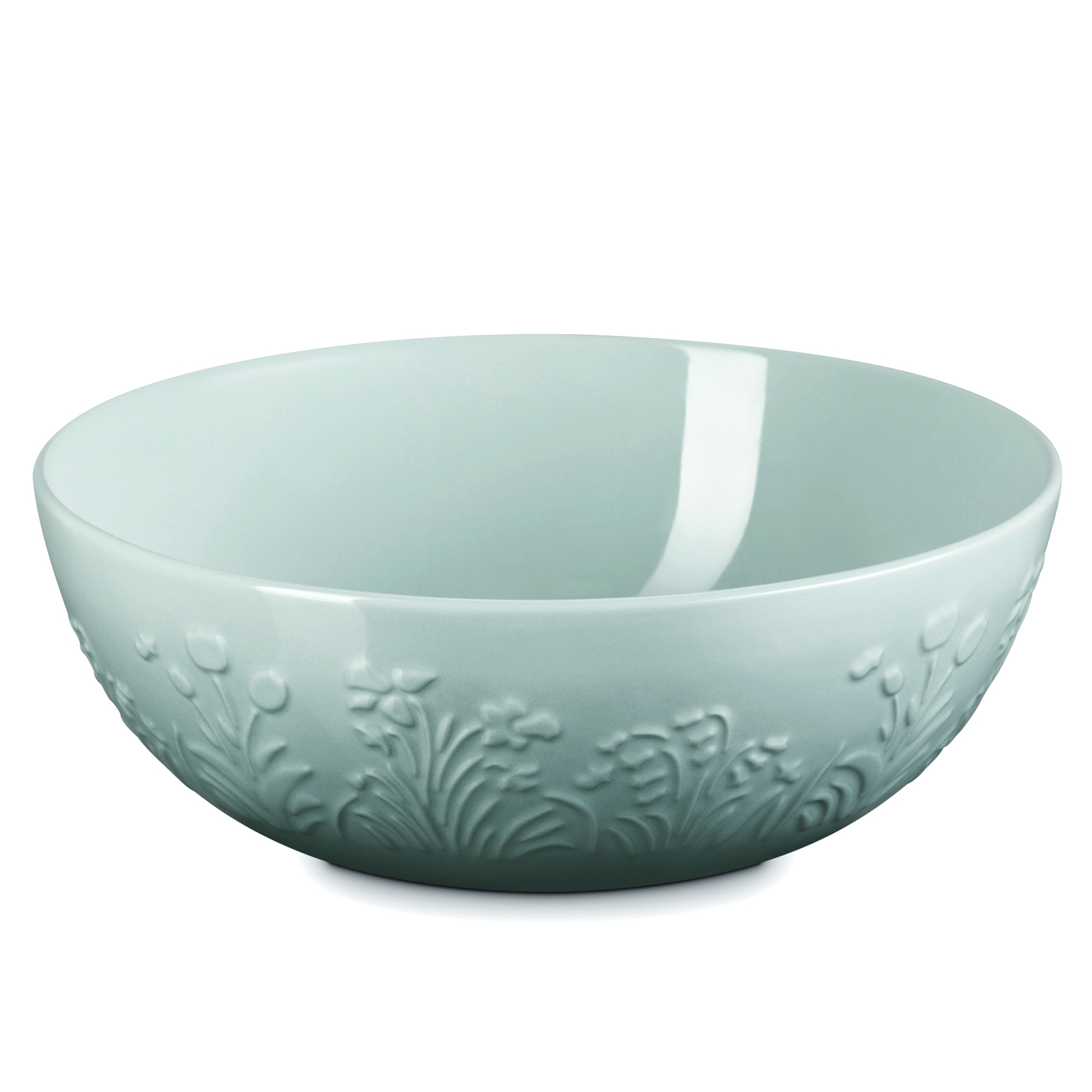 Le Creuset - Stoneware Serving Bowl 25 cm - Jardin - Sea Salt Le Creuset - Stoneware Serving Bowl 25 cm - Jardin - Sea Salt