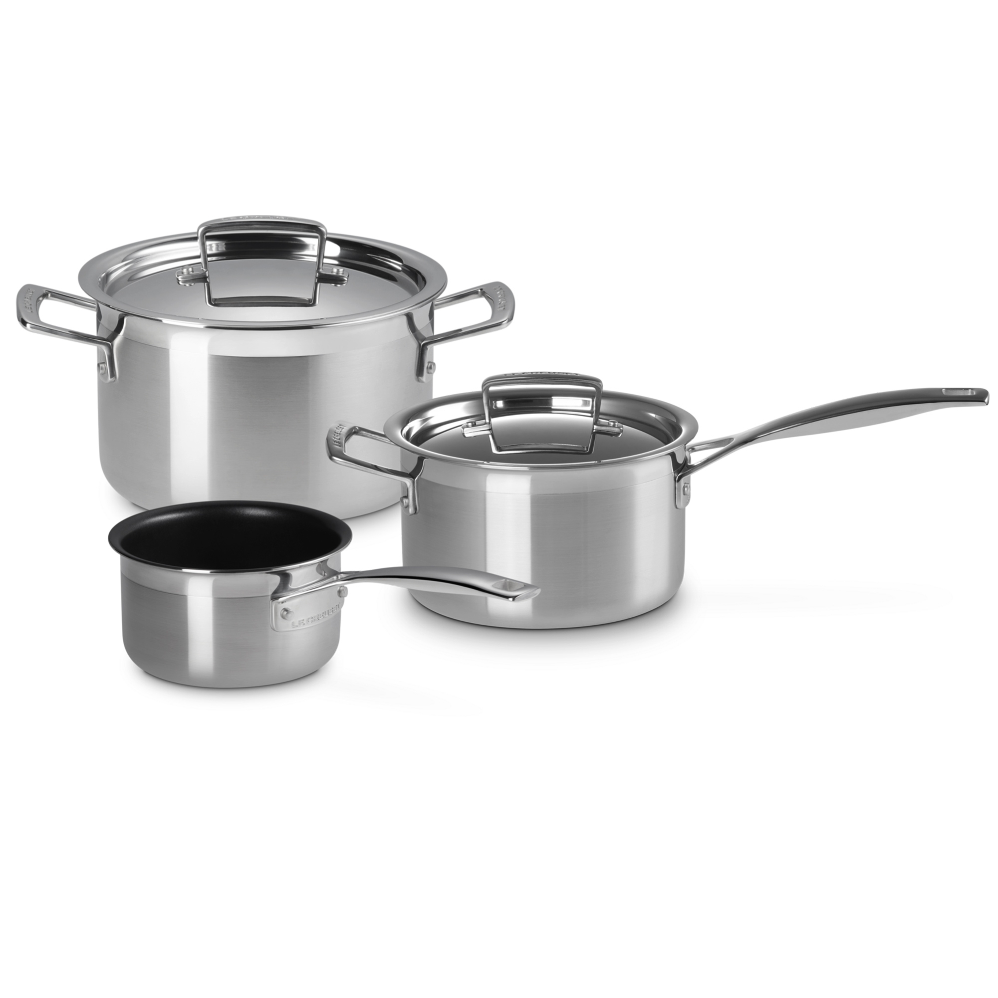 Le Creuset - 3-ply 3-teiliges Kochgeschirrset