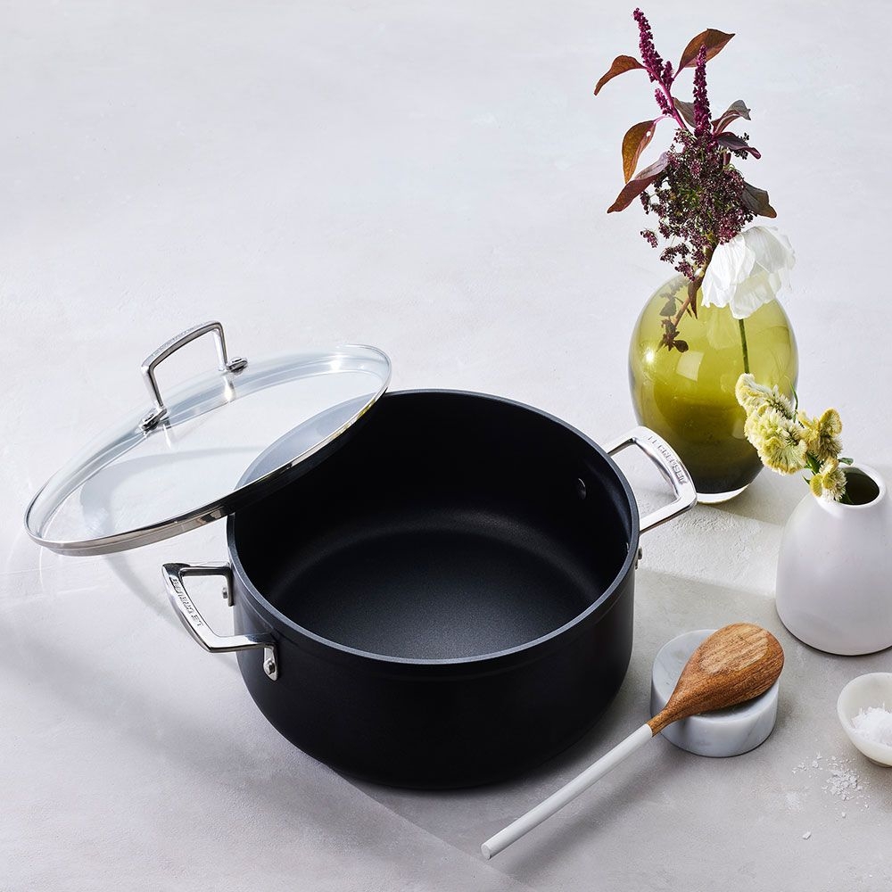 Le Creuset - Toughened Non-Stick Sauteuse - Ideally suited for braised vegetable and meat dishes.