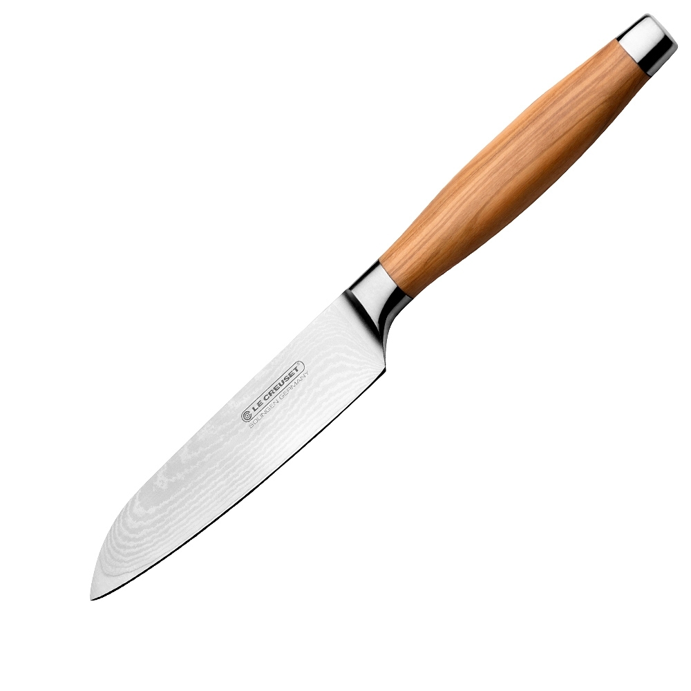 Le Creuset - Santoku Knife 13 cm Olive Wood Handle