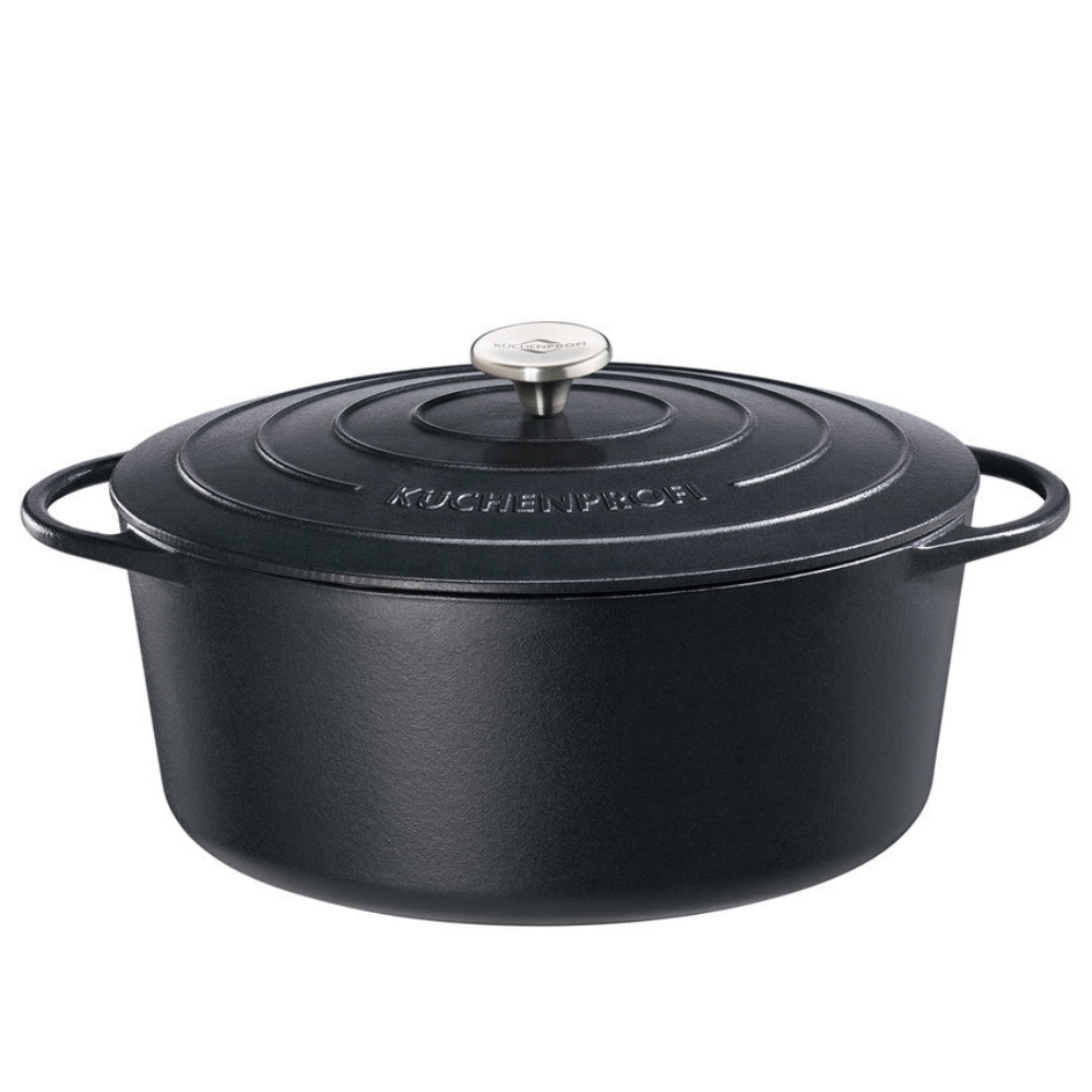 Küchenprofi - PROVENCE - oval roasting pot - black - 33 cm