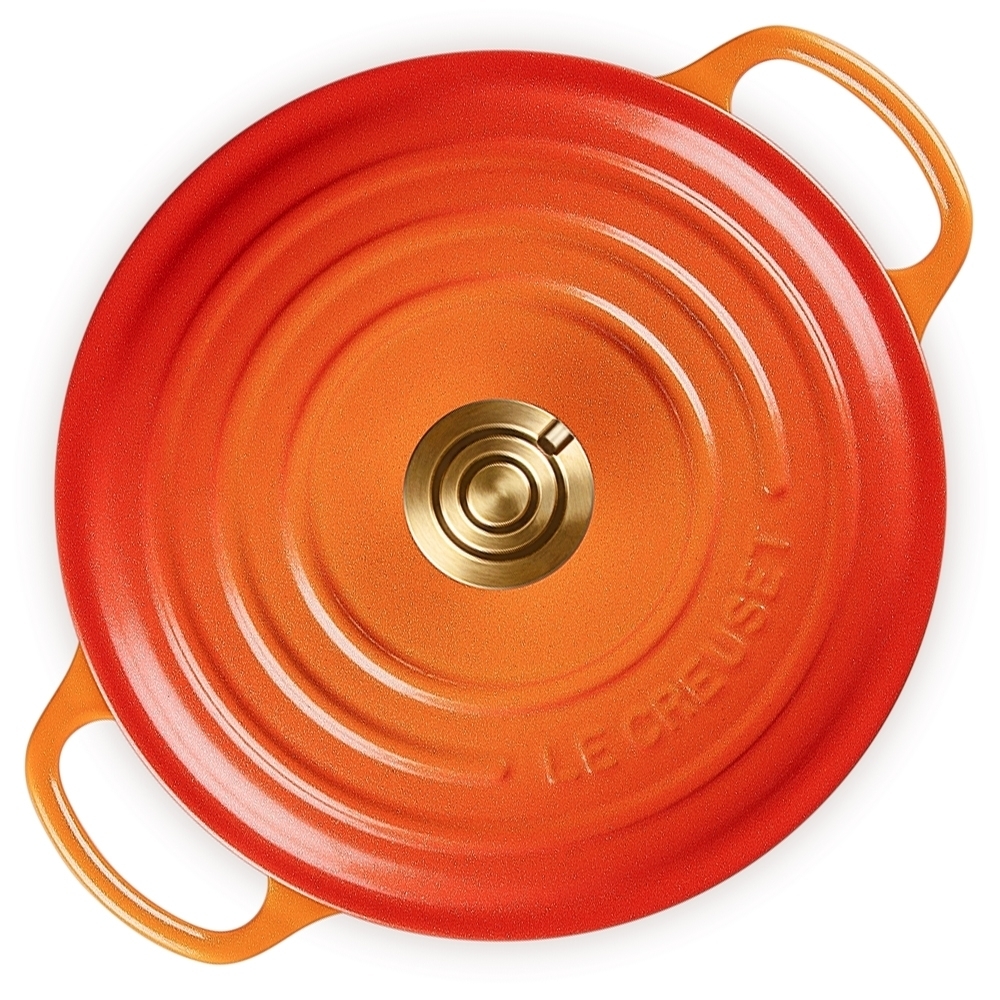 Le Creuset - Hellgoldfarbener Crucible Deckelknopf