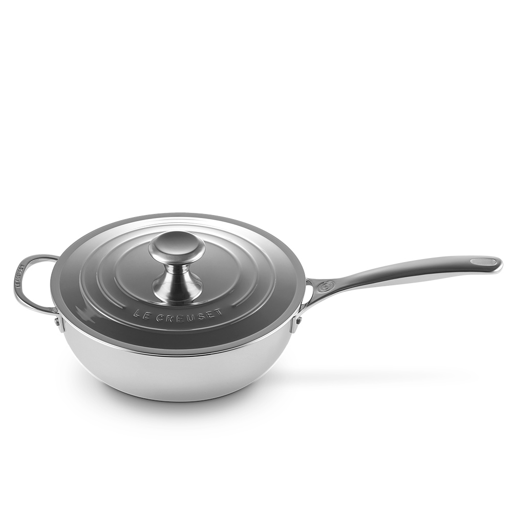 Le Creuset - 3-ply Plus Sauté Pan with Helper Handle - Ø 24 cm Le Creuset - 3-ply Plus Sauté Pan with Helper Handle - Ø 24 cm