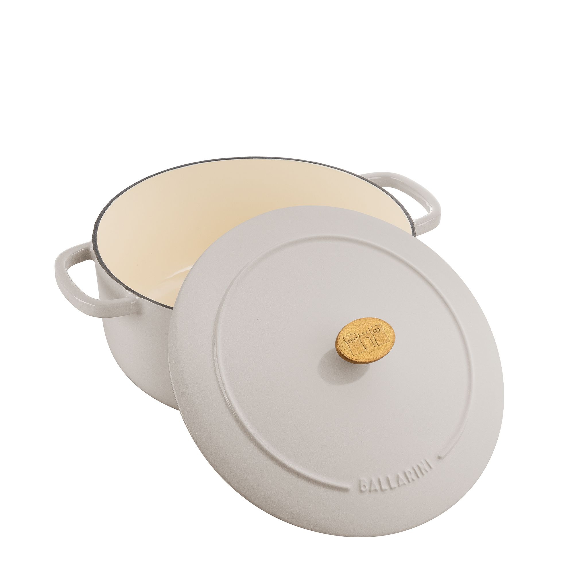 BALLARINI - Cocotte | Bellamonte | round | 20 cm | Ivory BALLARINI - Cocotte | Bellamonte | round | 20 cm | Ivory