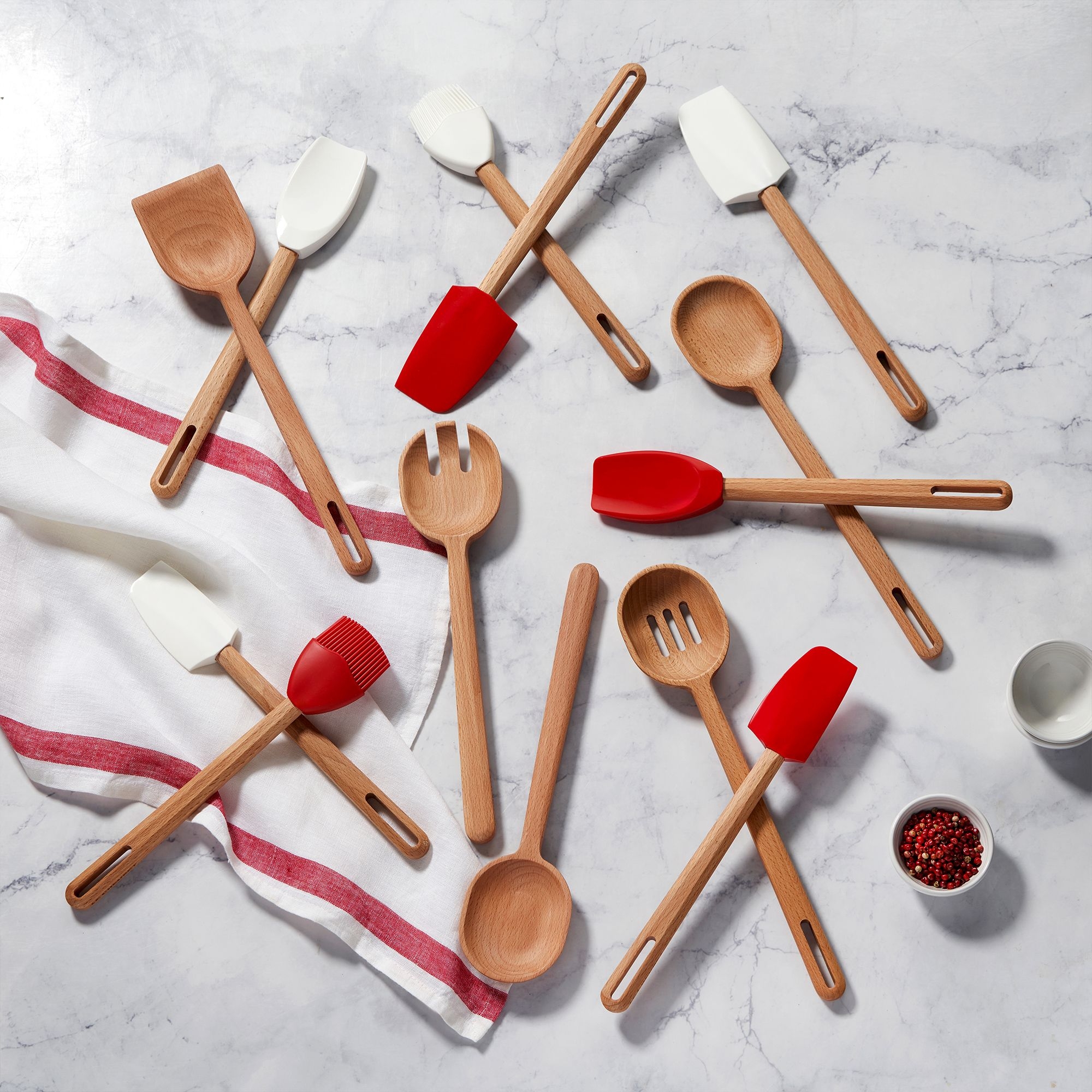 Le Creuset - Servierlöffel Signature aus Holz | 30 cm