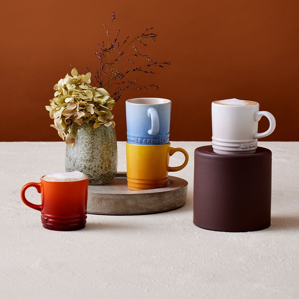Le Creuset - Set of 4 Espresso Mugs 100 ml - ELEMENTS Le Creuset - Set of 4 Espresso Mugs 100 ml - ELEMENTS
