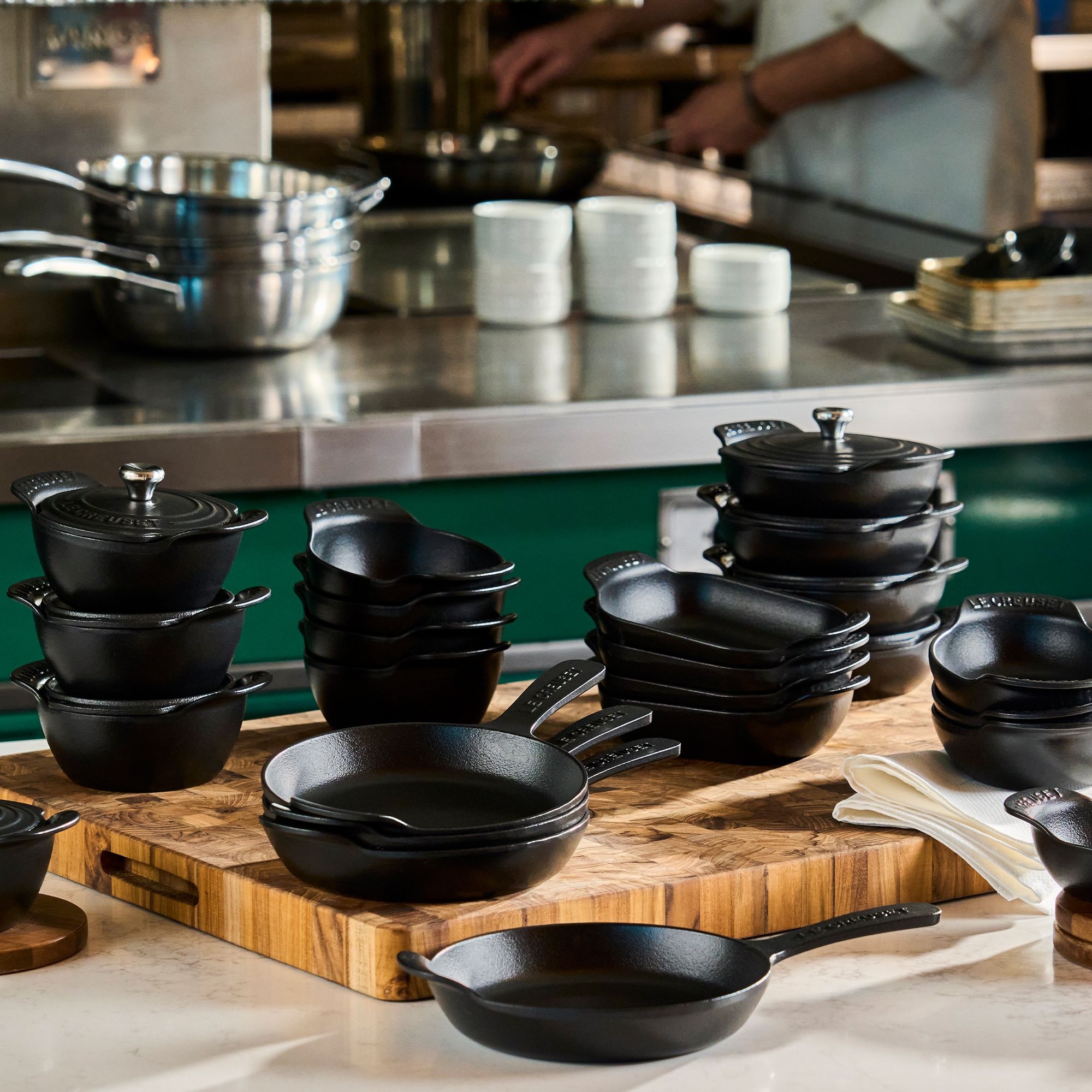 Le Creuset - Mini baking tin rectangular set of 4 - Black matt - Gourmand Collection Le Creuset - Mini baking tin rectangular set of 4 - Black matt - Gourmand Collection