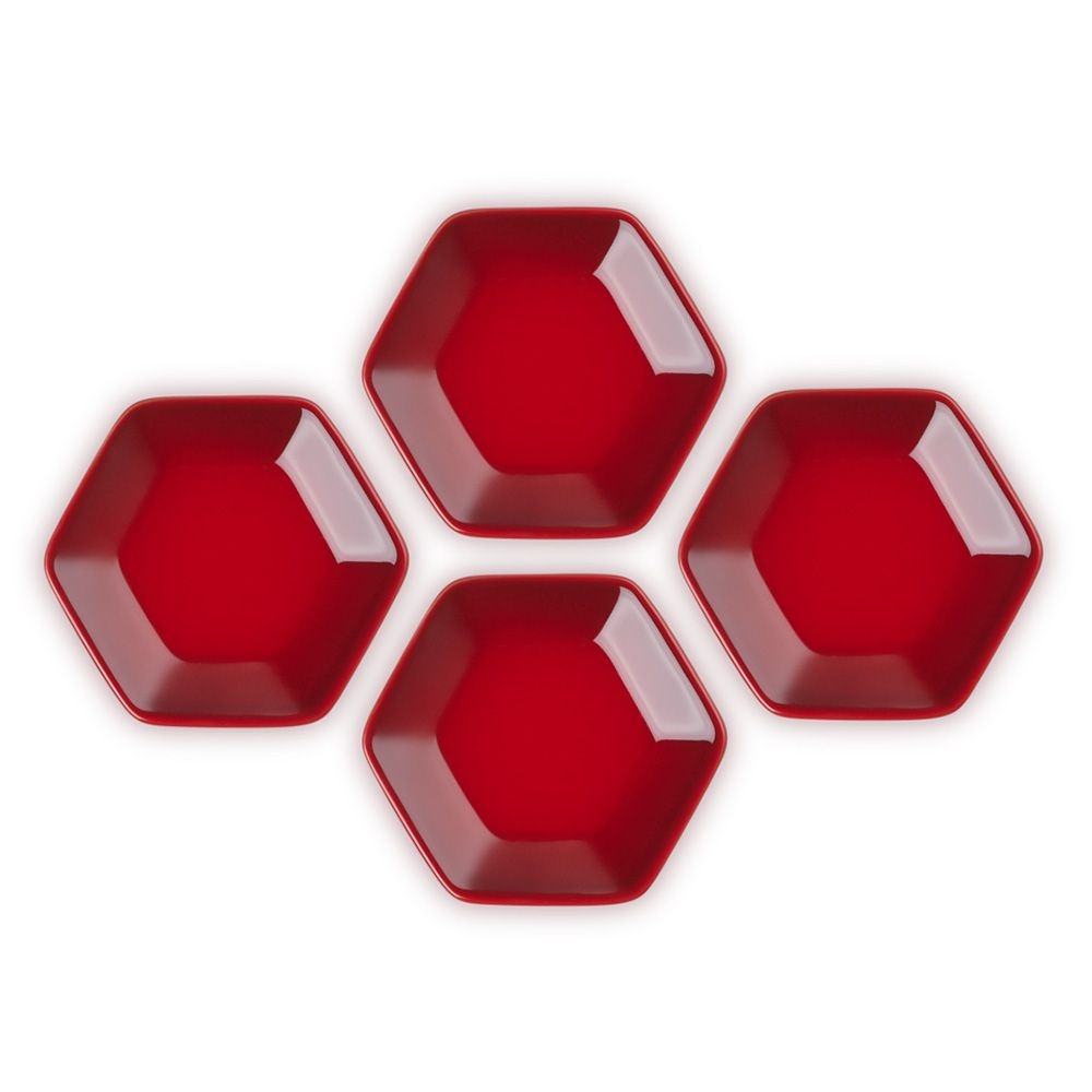 Le Creuset - Saucenschälchen Hexagon 4er-Set