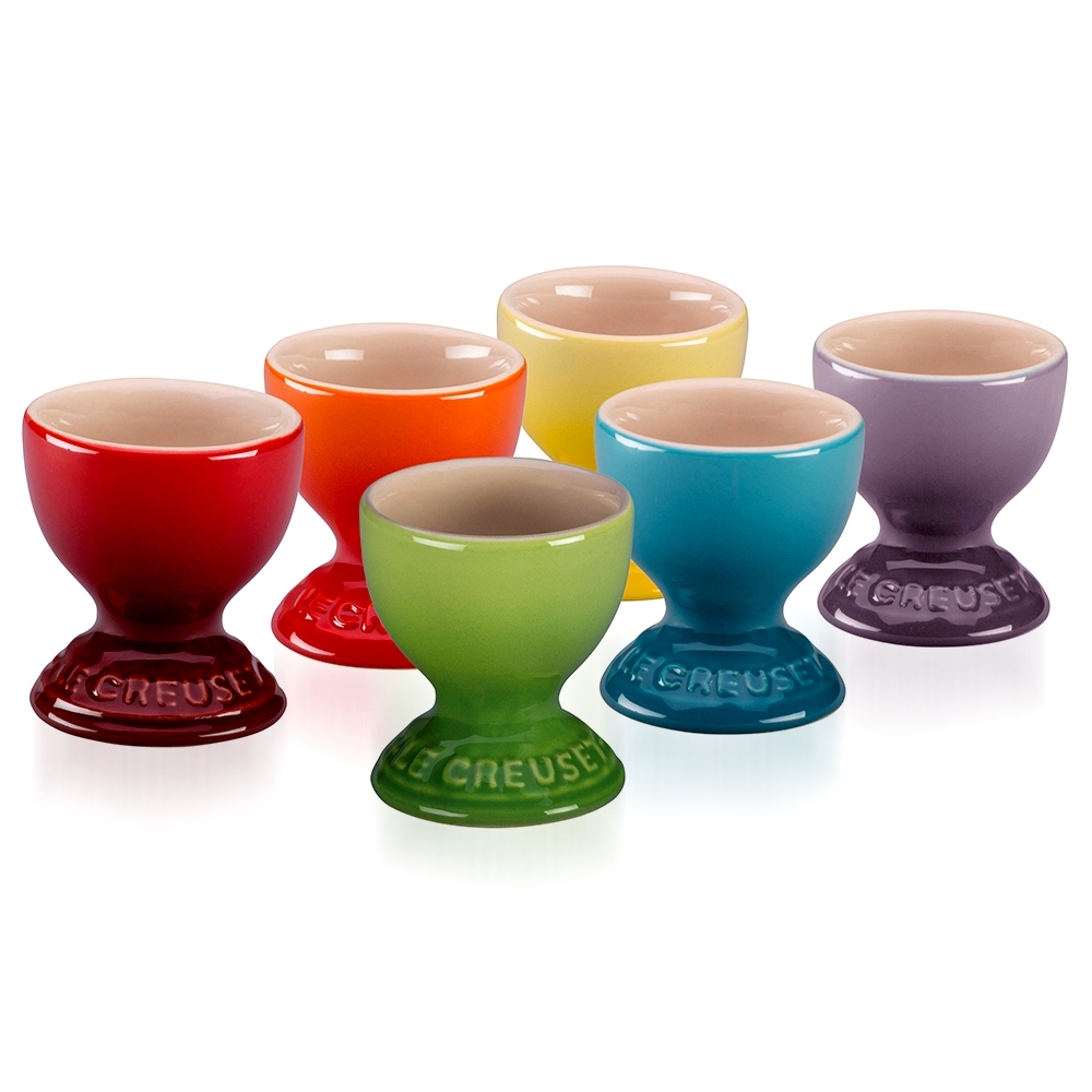 Le Creuset - Set of 6 Eggcups Rainbow Le Creuset - Set of 6 Eggcups Rainbow