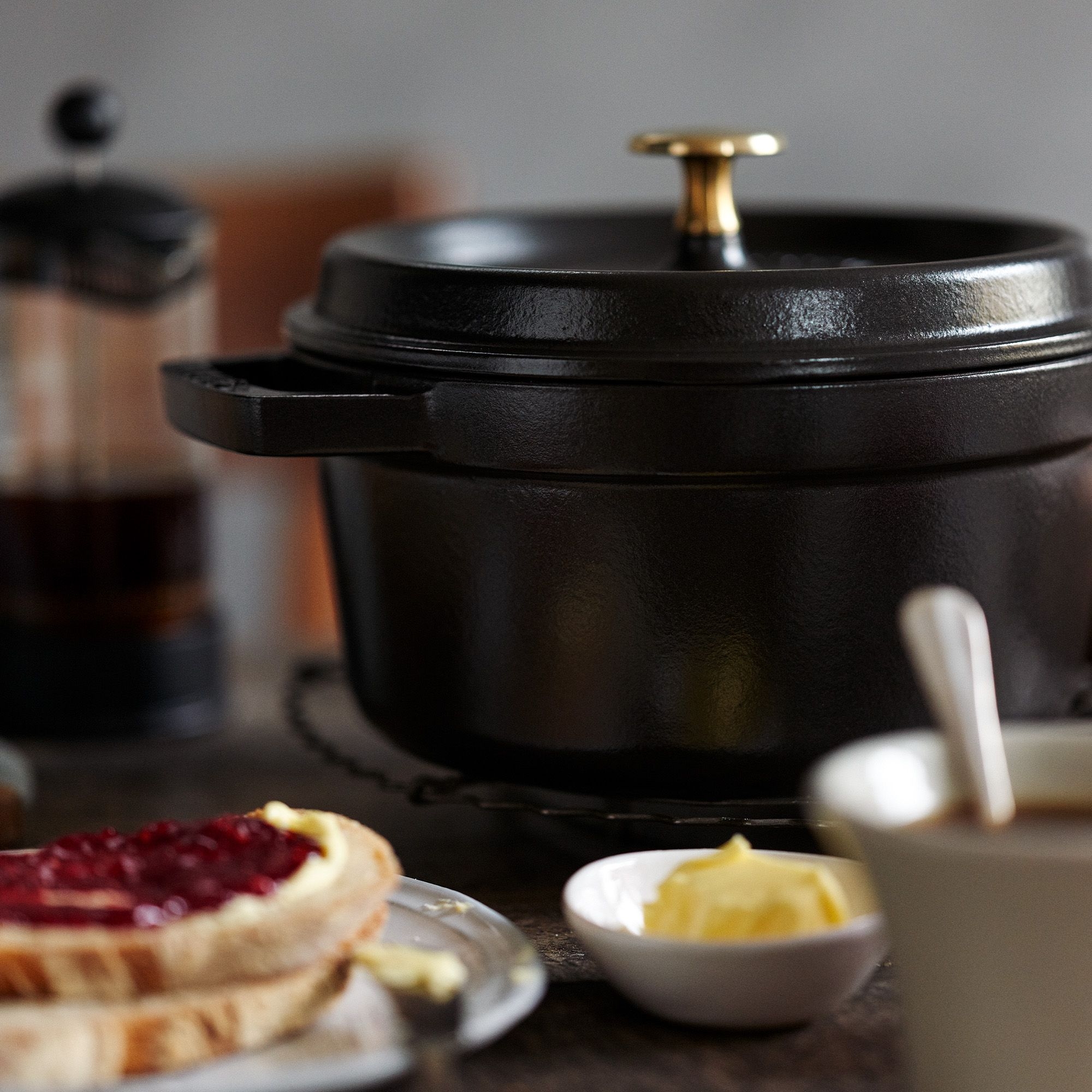 STAUB - Cocotte | rund | 18 cm | Schwarz