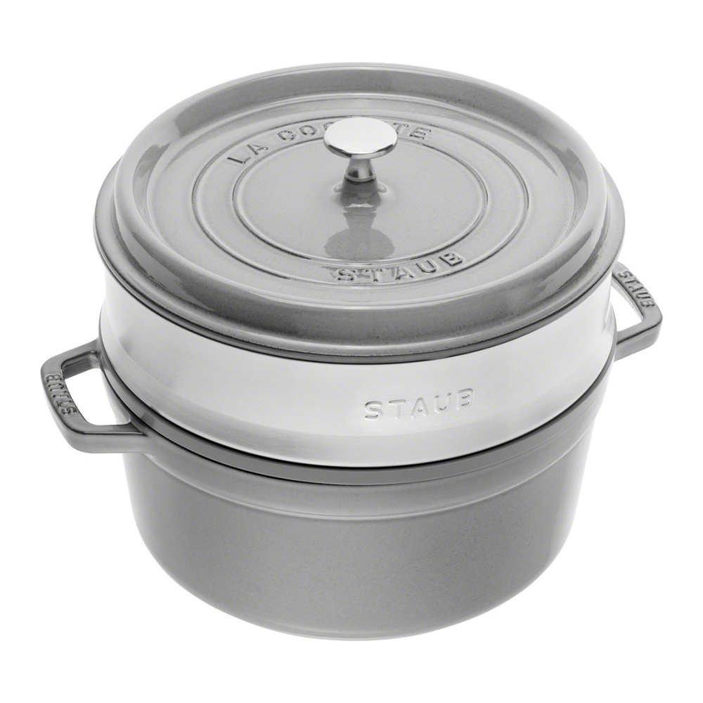 STAUB - Cocotte mit Dämpfeinsatz | rund | 26 cm