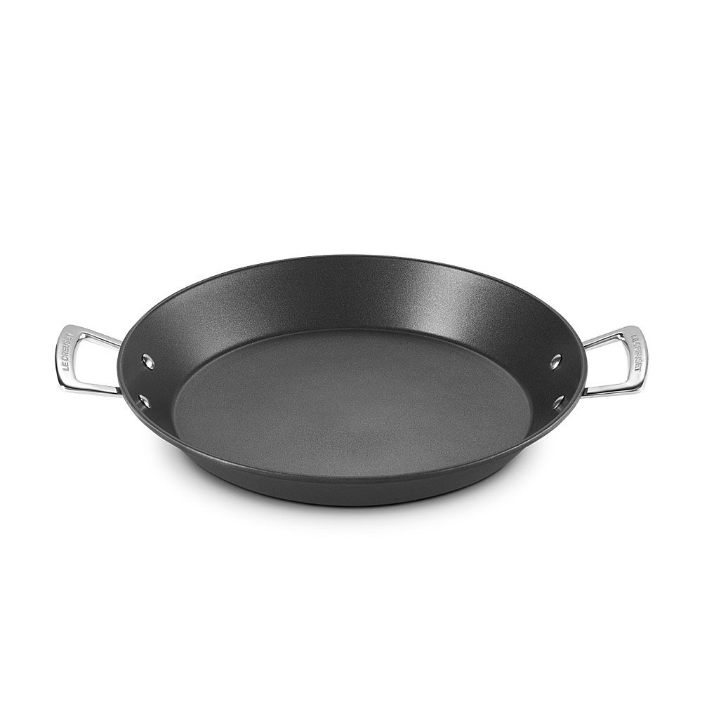 Le Creuset - Aluminium Paella Pfanne 32 cm - Antihaft - Für eine authentische und echte Paella wie in Spanien.