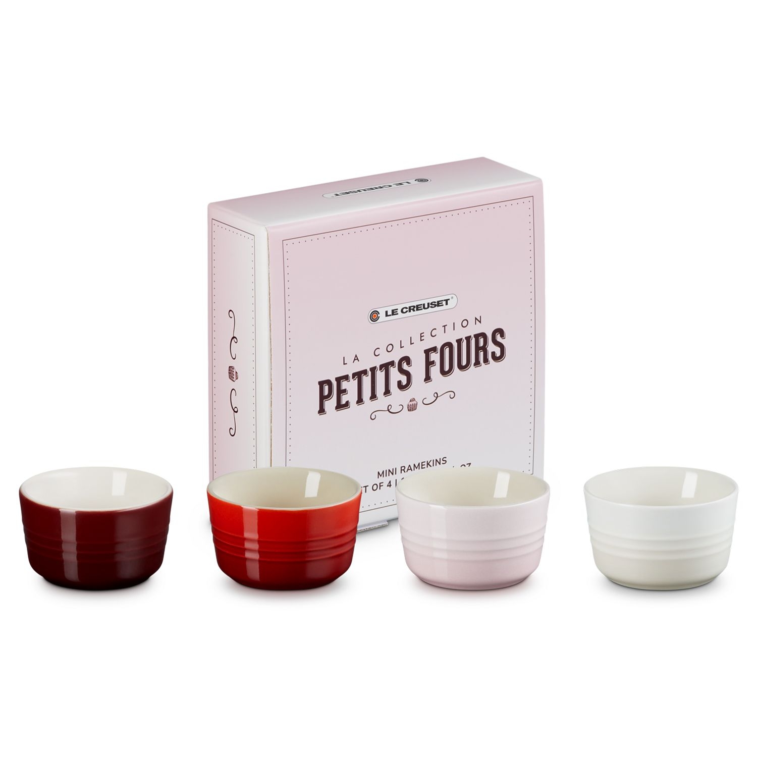 Le Creuset - Set of 4 Mini Ramekins - Petits Fours Le Creuset - Set of 4 Mini Ramekins - Petits Fours