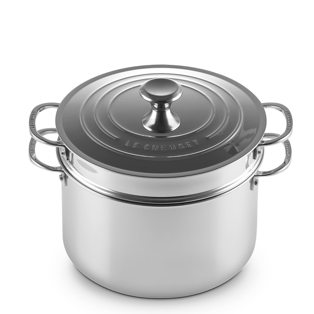 Le Creuset - 3-ply Plus Stockpot with Pasta Insert 26 cm