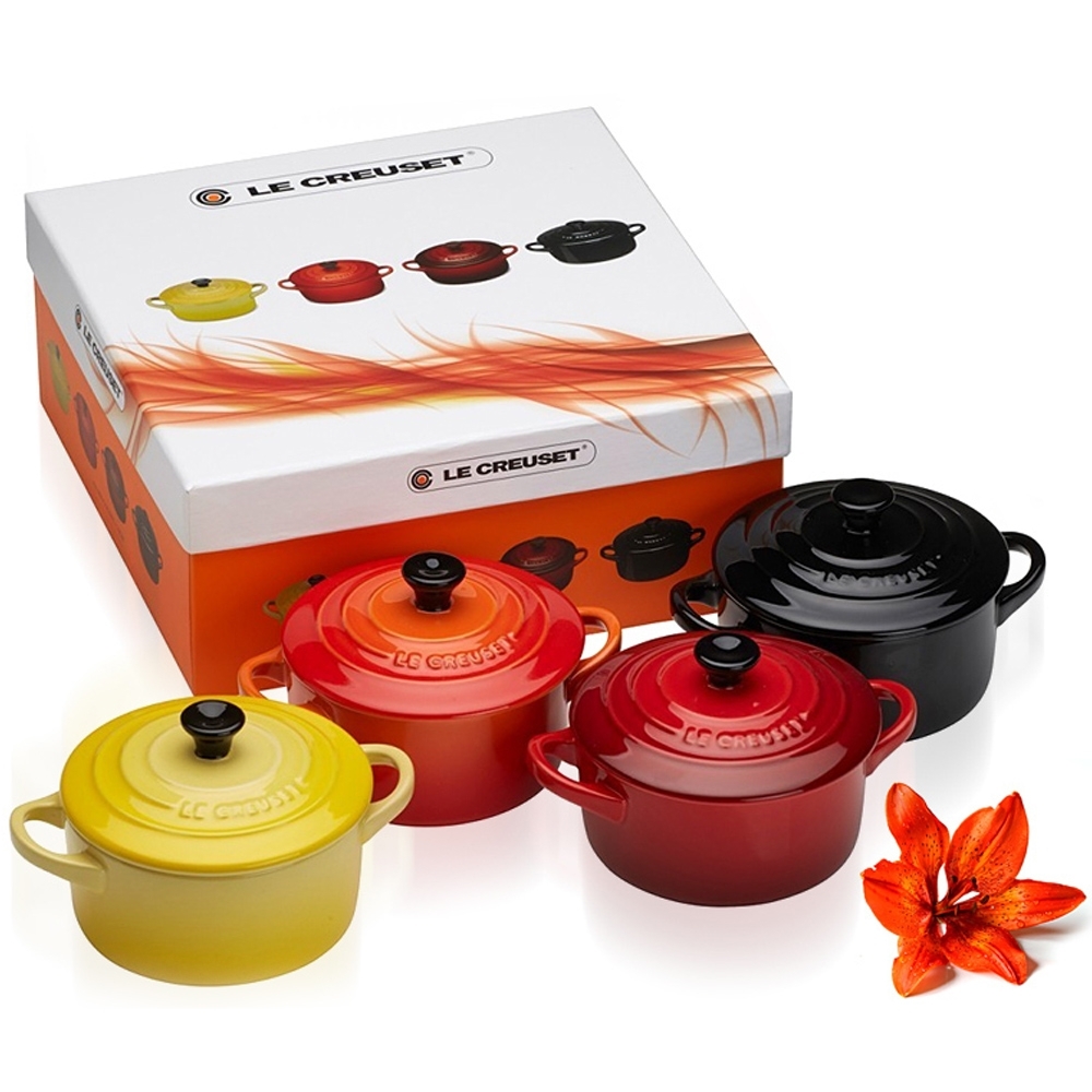 Le Creuset - Set of 4 Petite Casseroles - Fire & Flame