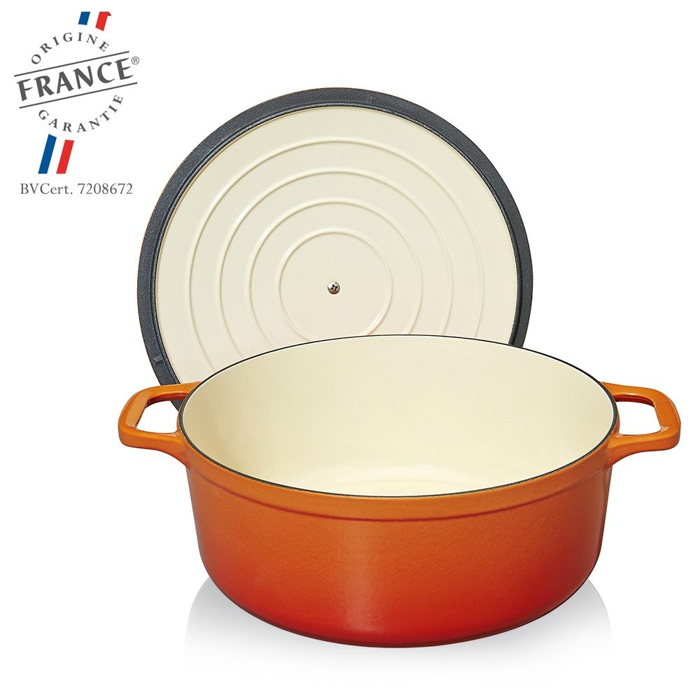 Chasseur - Round Casserole 32 - Flamed Orange