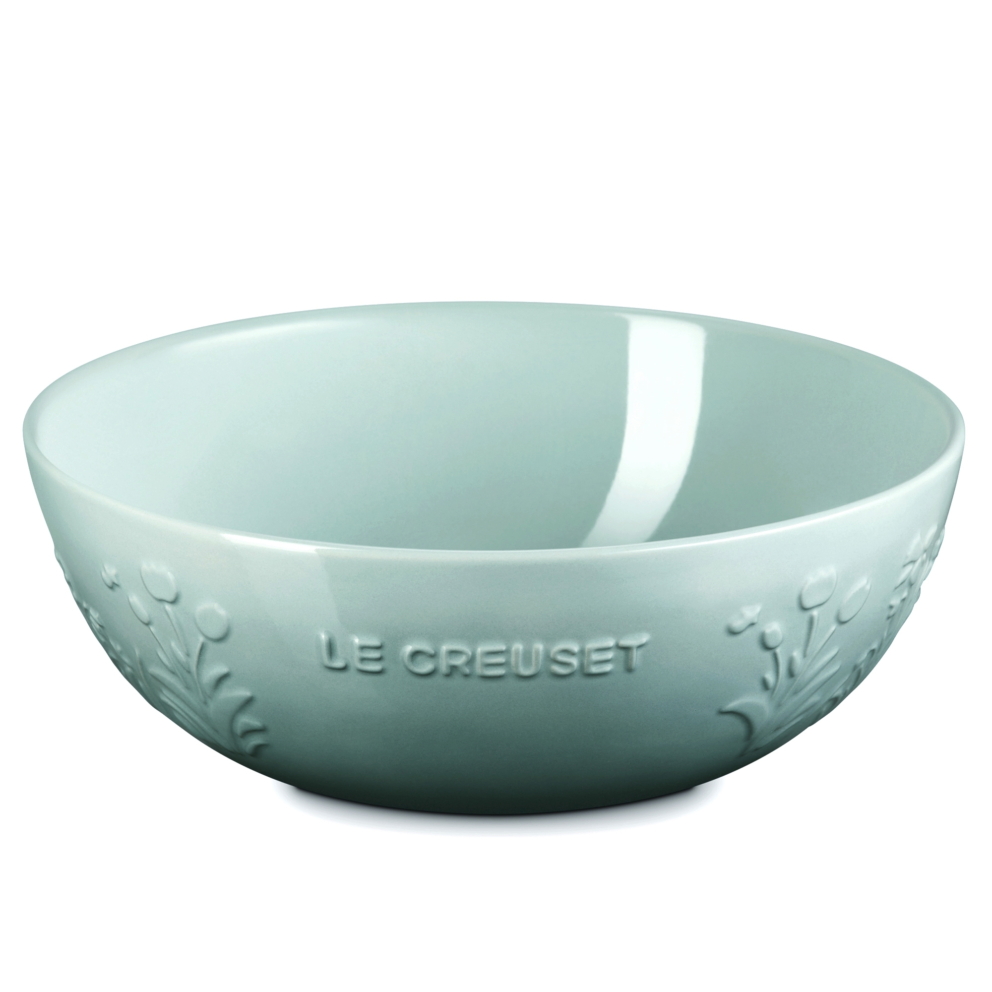 Le Creuset - Stoneware Serving Bowl 25 cm - Jardin - Sea Salt Le Creuset - Stoneware Serving Bowl 25 cm - Jardin - Sea Salt