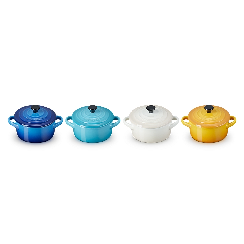Le Creuset - Set of 4 Petite Casseroles - Rivera Collection Le Creuset - Set of 4 Petite Casseroles - Rivera Collection