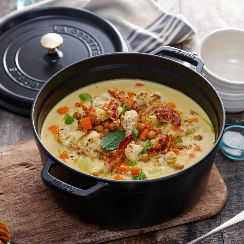 STAUB - Cocotte | rund | 28 cm | Schwarz