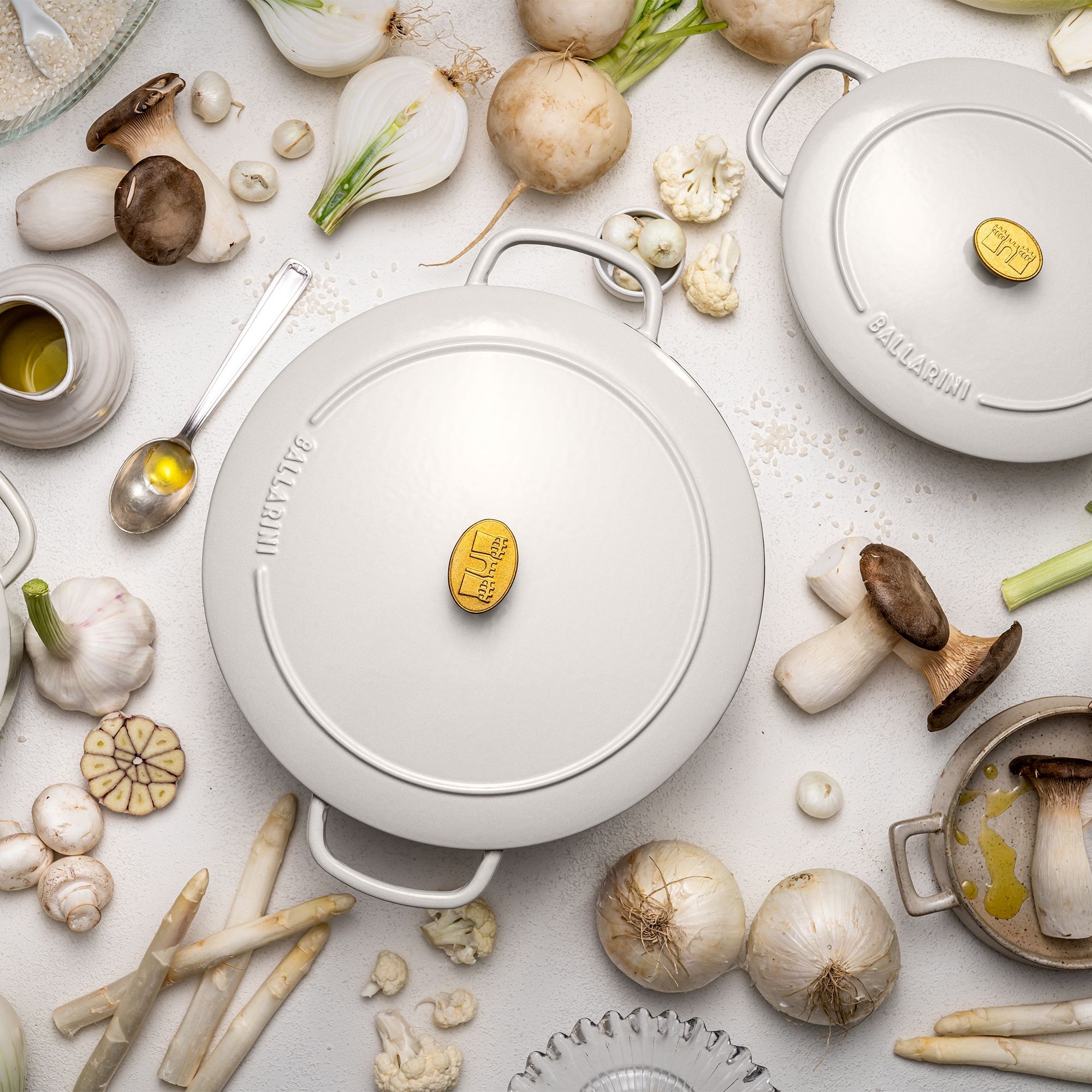 BALLARINI - Cocotte | Bellamonte | round | 28 cm |Ivory