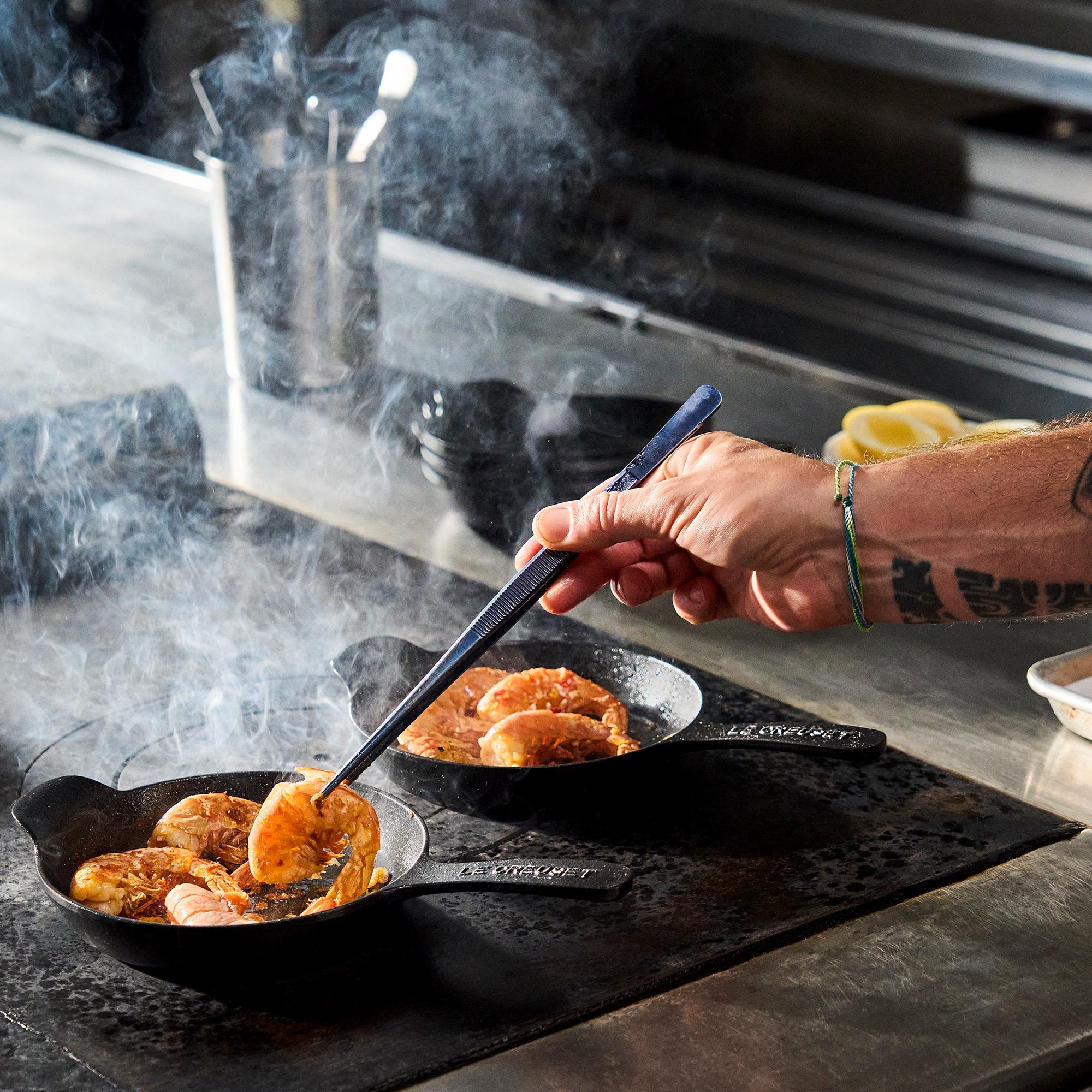 Le Creuset - Mini serving pan set of 4 - Black matt - Gourmand Collection Le Creuset - Mini serving pan set of 4 - Black matt - Gourmand Collection