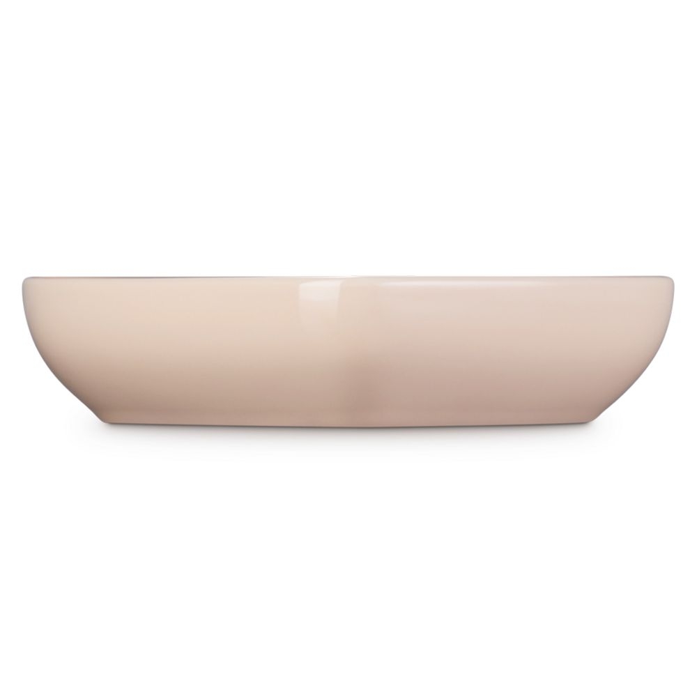 Le Creuset 30 cm heart-shaped serving bowl in peach stonewar