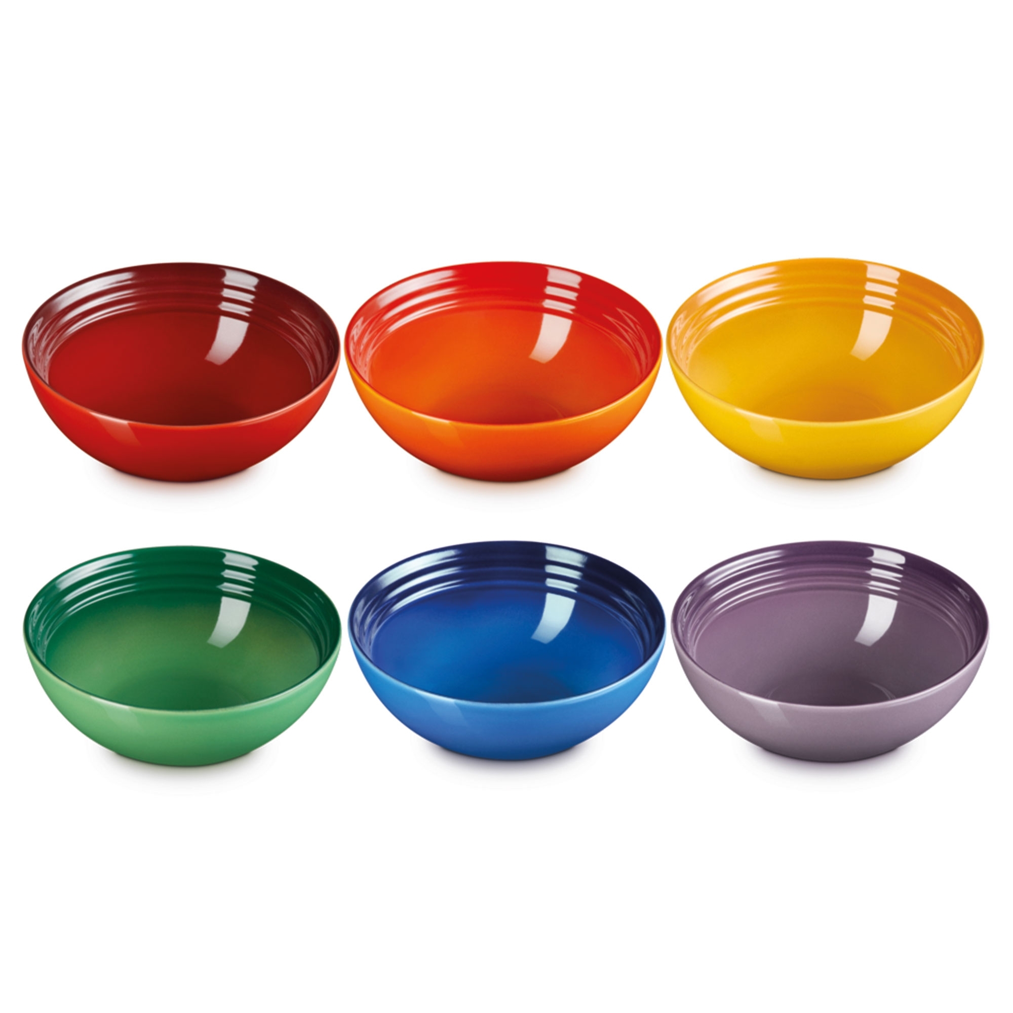 Le Creuset - 6er-Set Müslischalen Rainbow III Le Creuset - 6er-Set Müslischalen Rainbow III
