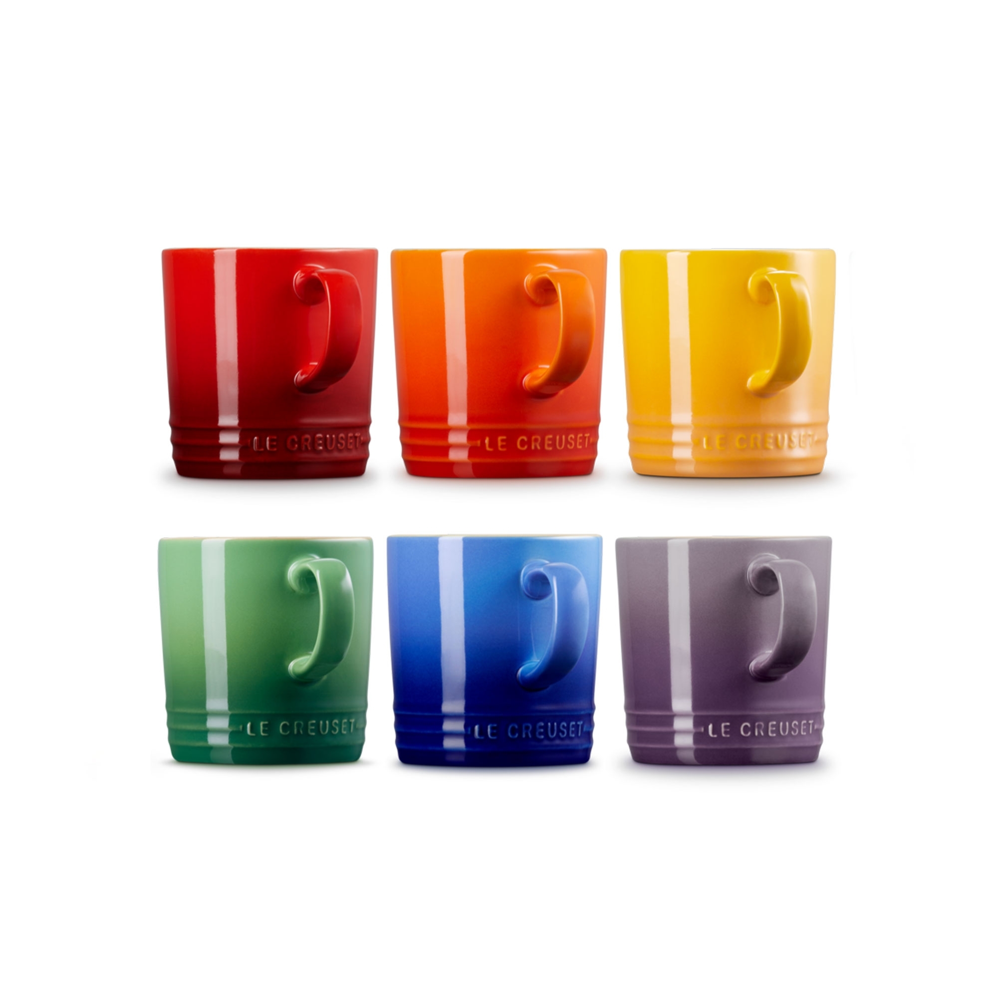 Le Creuset - Mug 350 ml - Set of 6 Rainbow Le Creuset - Mug 350 ml - Set of 6 Rainbow